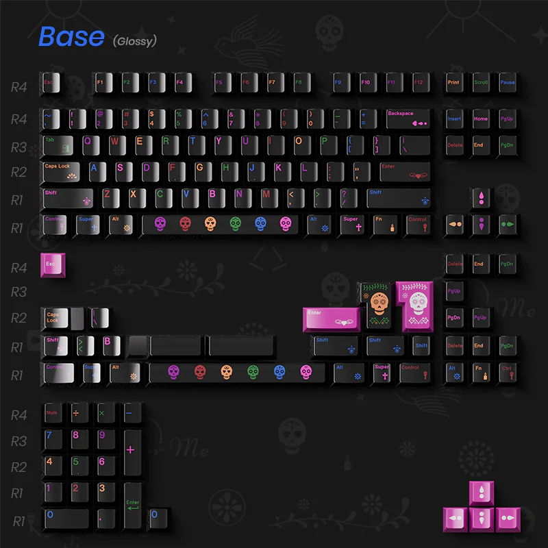 80 Retros Día de Muertos PBT Keycap Set - Image 10