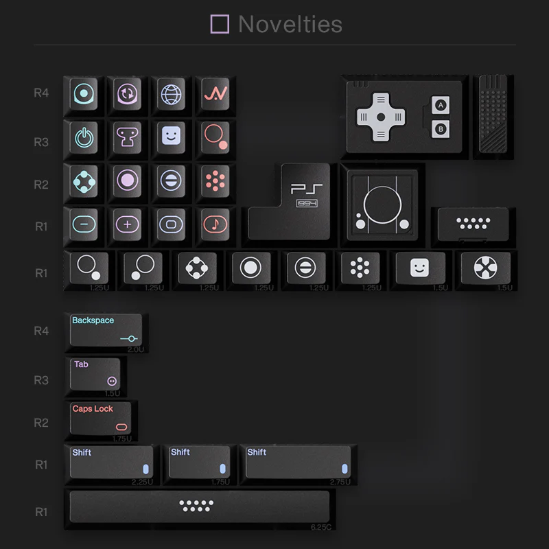 80 RETROS PS1994 PBT+ABS KEYCAP SET - Image 11