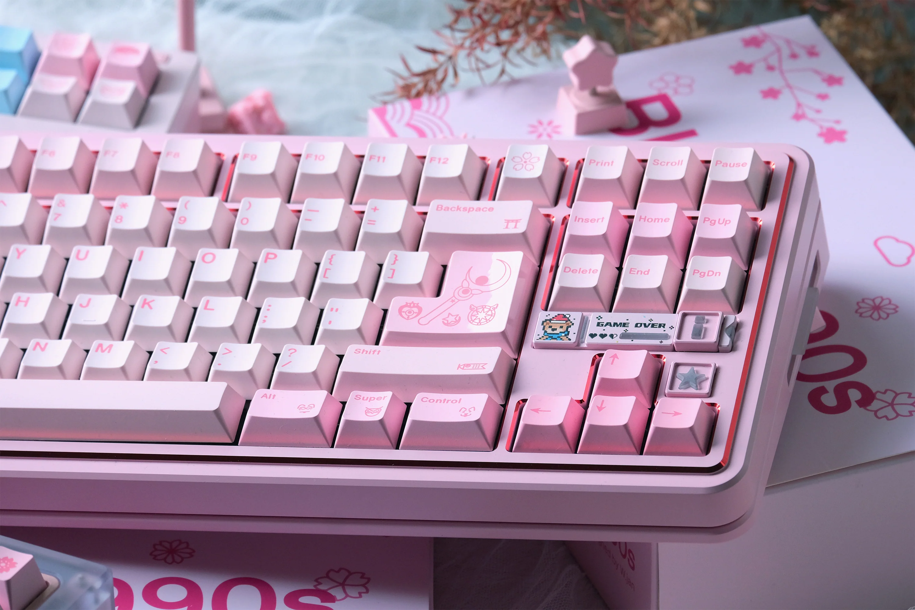 80Retros Blush 1990s PBT Keycap Set - Image 5