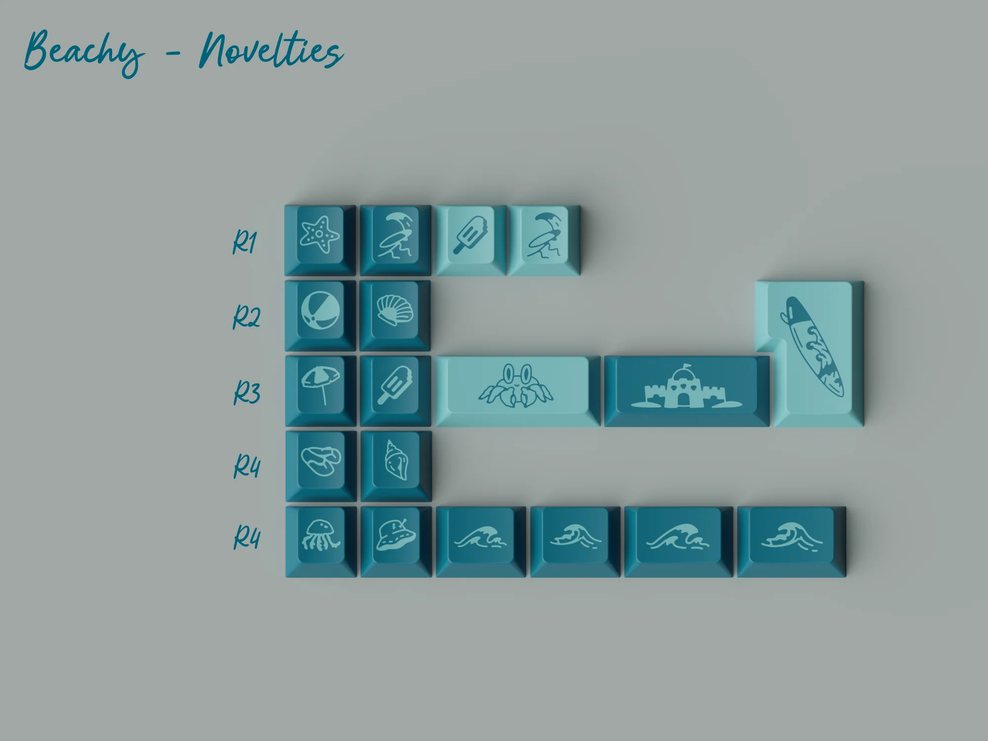 GMK CYL Just Beachy Keycap Set GB - Image 10