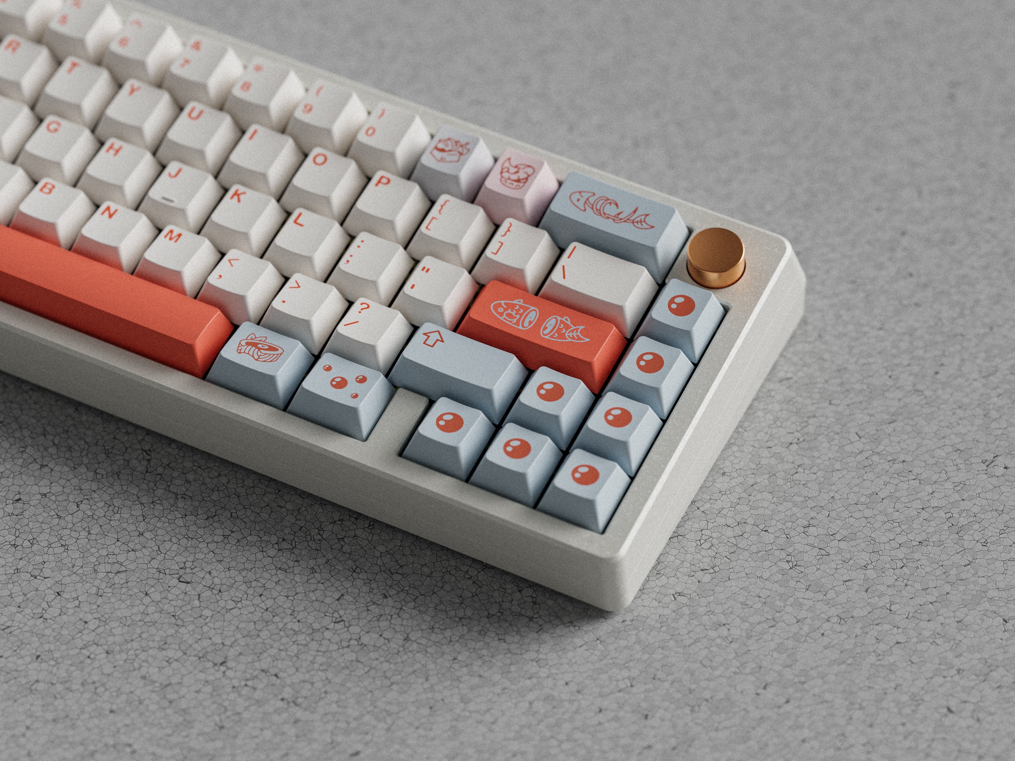 GOMASTER SALMON REBORN PBT DYE-SUBLIMATION KEYCAP SET INSTOCK EXTRA - Image 11