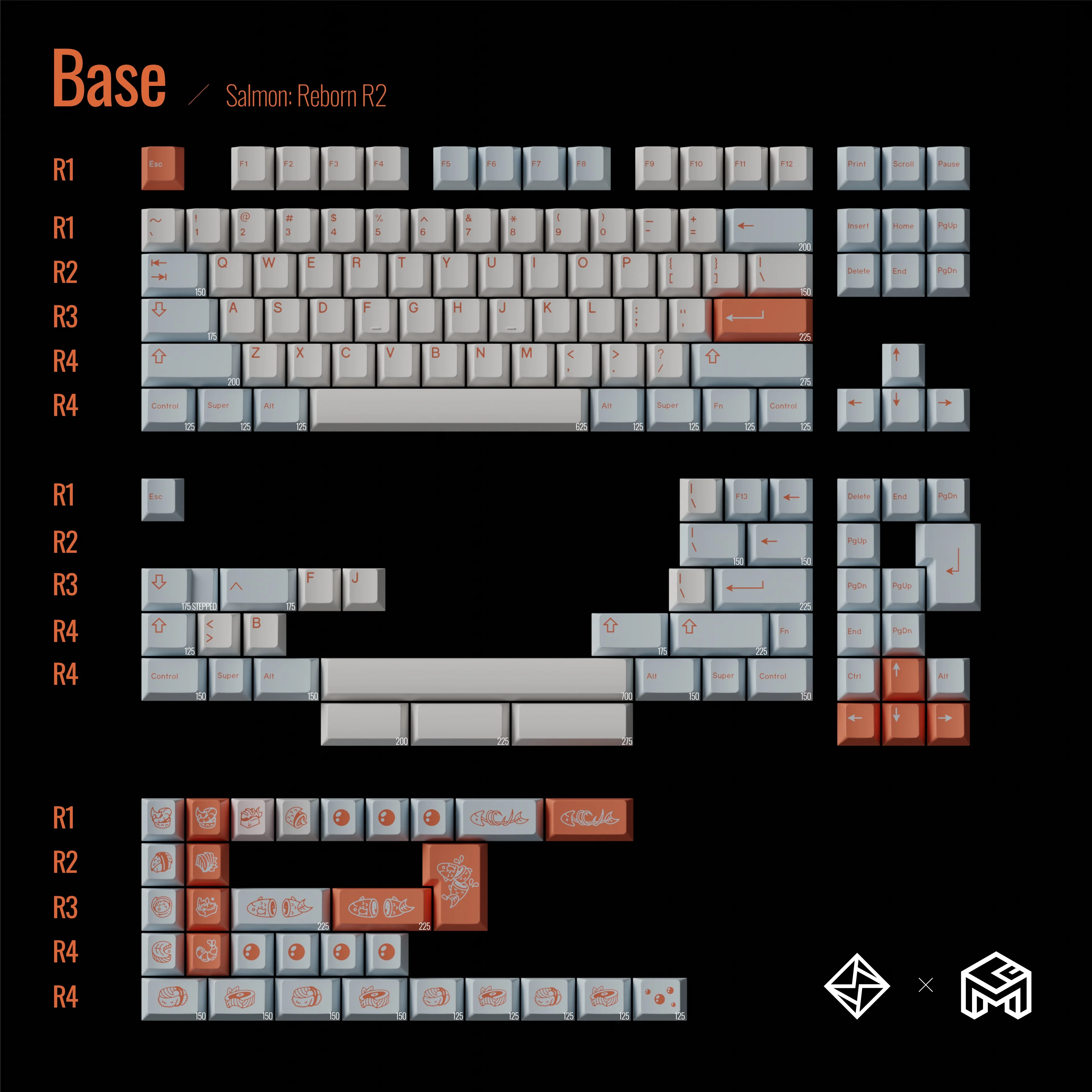 GOMASTER SALMON REBORN PBT DYE-SUBLIMATION KEYCAP SET INSTOCK EXTRA - Image 12