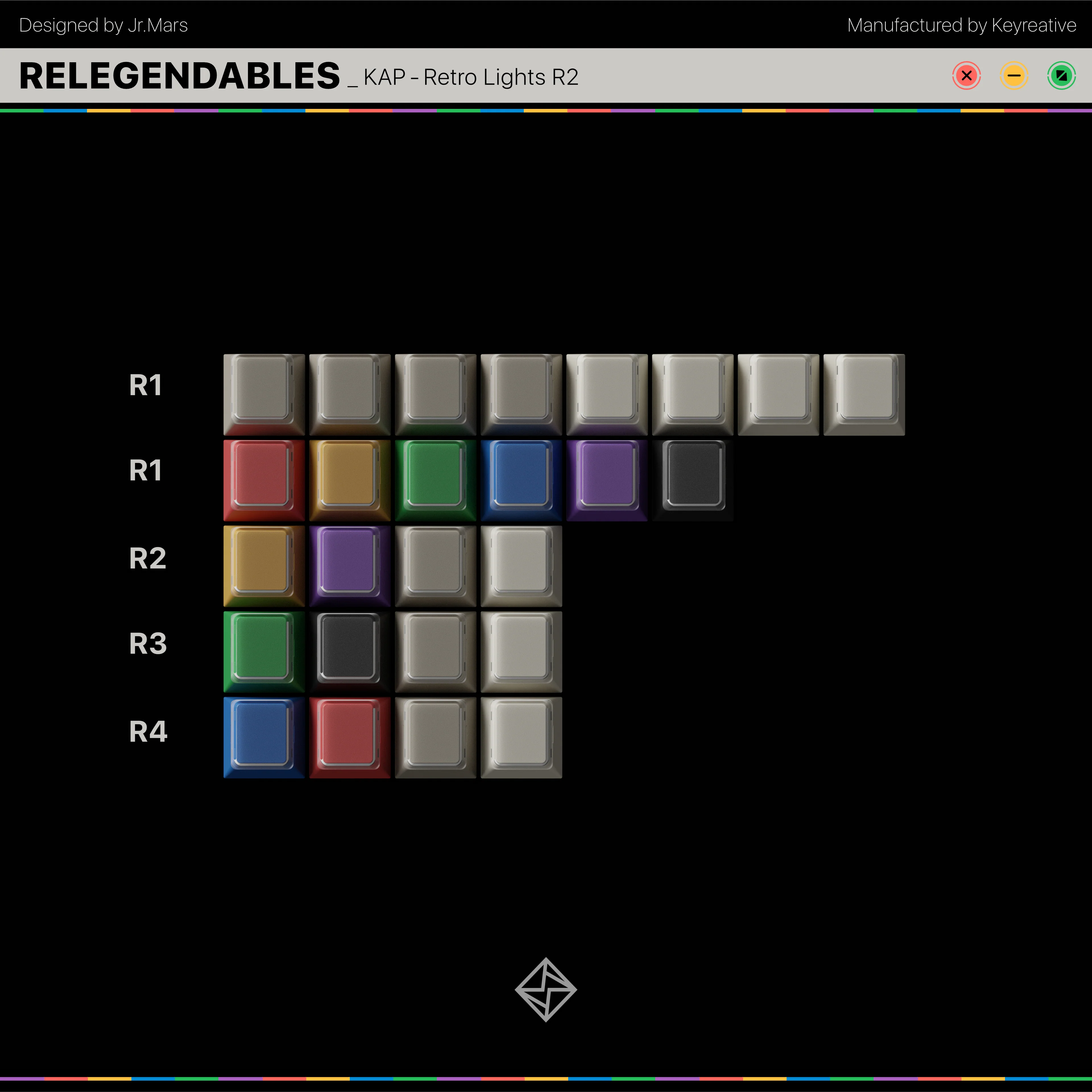 KAP Retro Lights R2 Keycap Set [INSTOCK] - Image 15