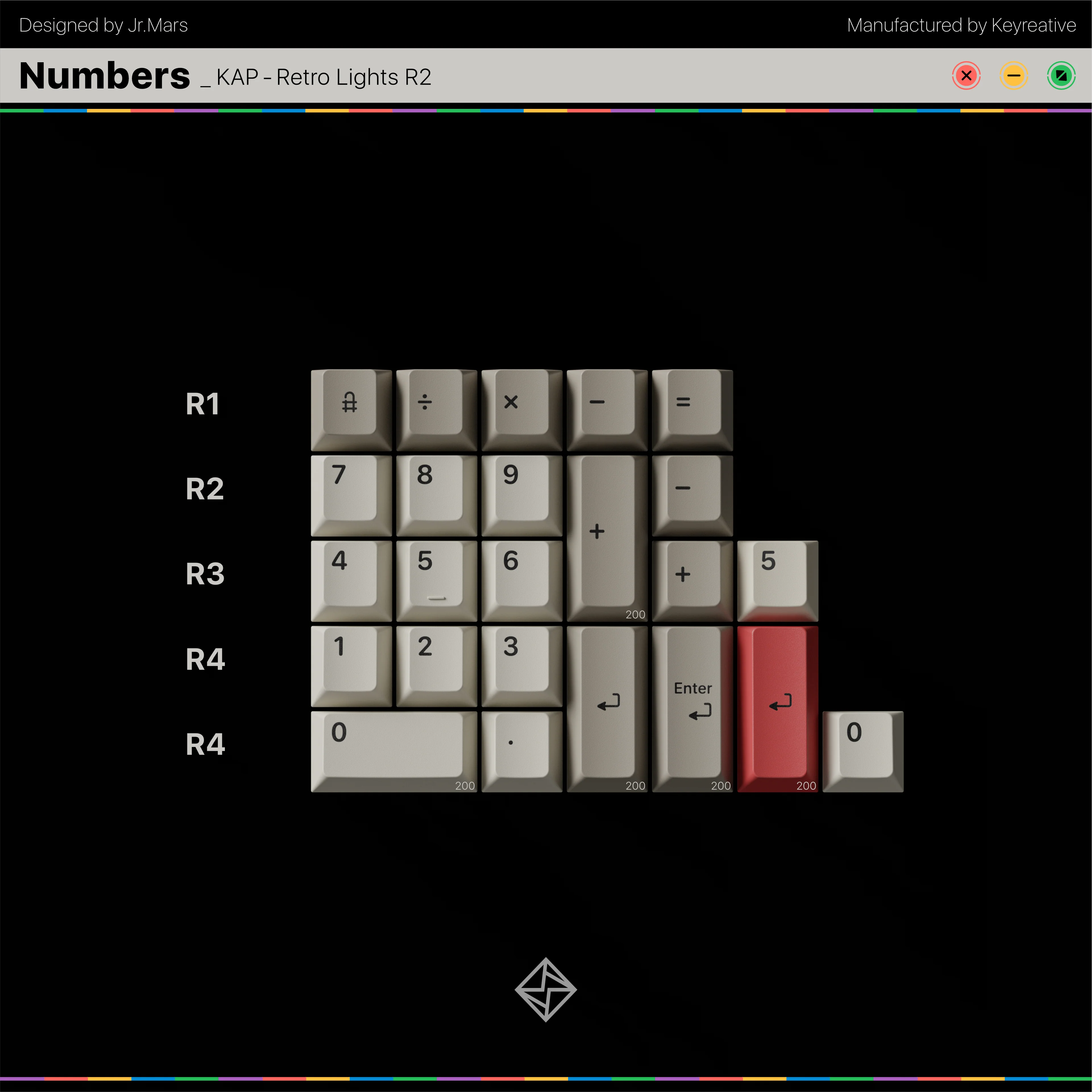 KAP Retro Lights R2 Keycap Set [INSTOCK] - Image 16