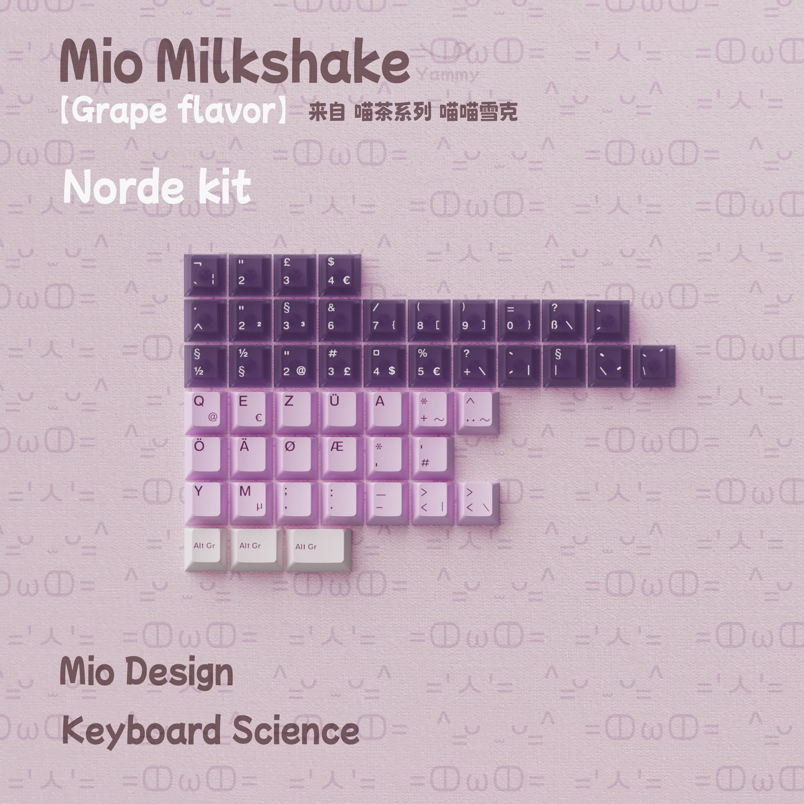 Keyboard Science Mio Milkshake PBT Keycap Set (Instock) - Image 8