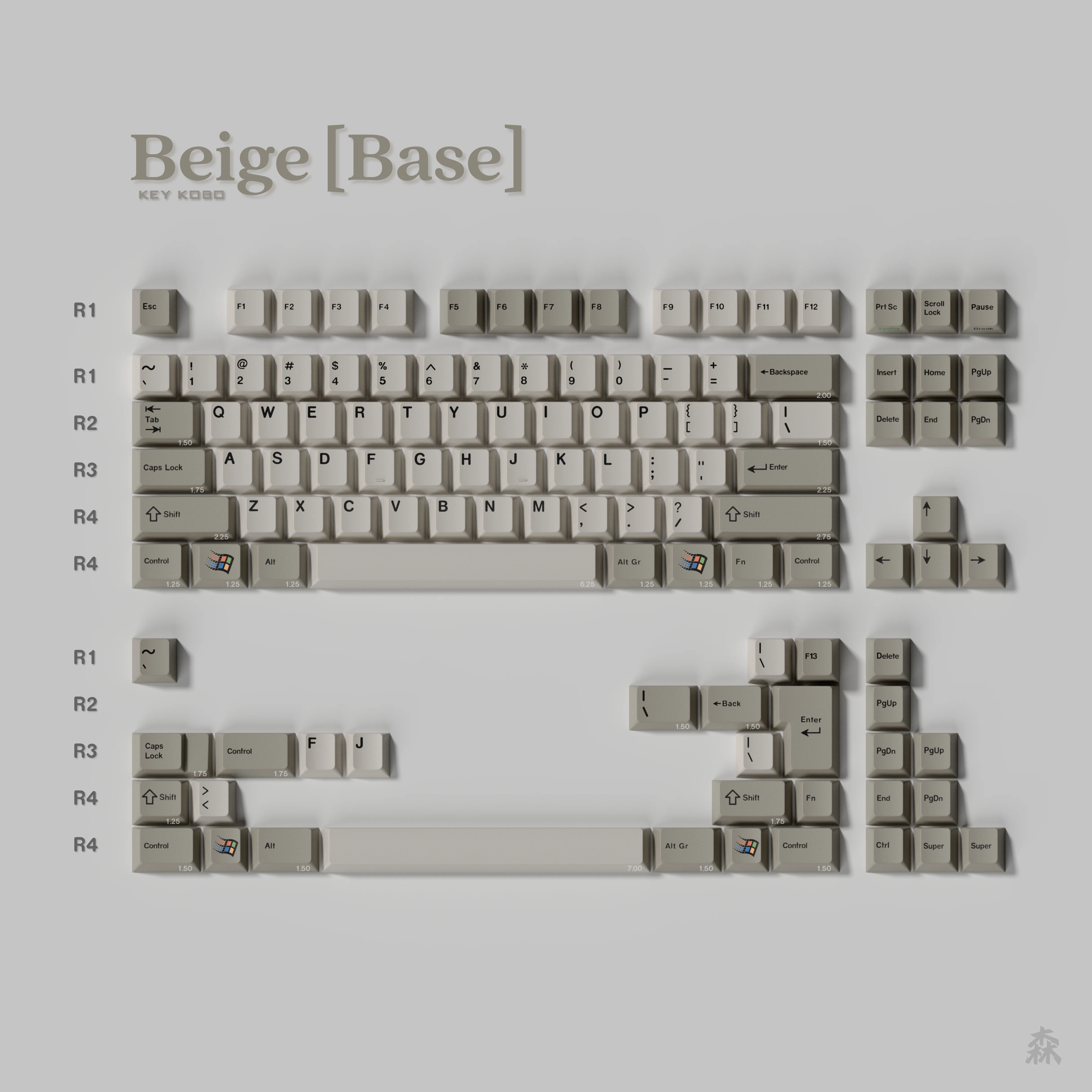 KEYKOBO BEIGE ABS DOUBLE-SHOT KEYCAP SET PRE-ORDER - Image 13