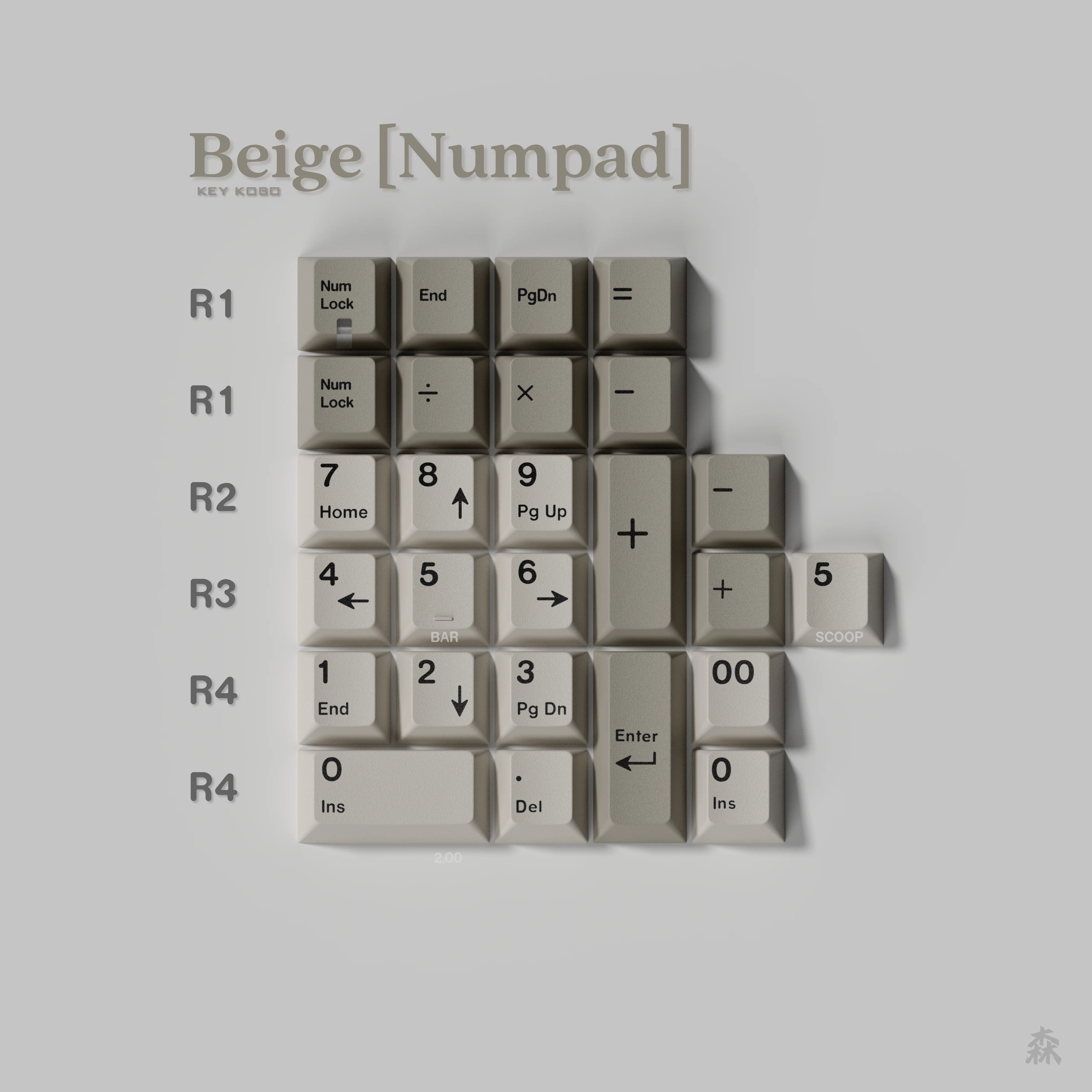 KEYKOBO BEIGE ABS DOUBLE-SHOT KEYCAP SET PRE-ORDER - Image 18
