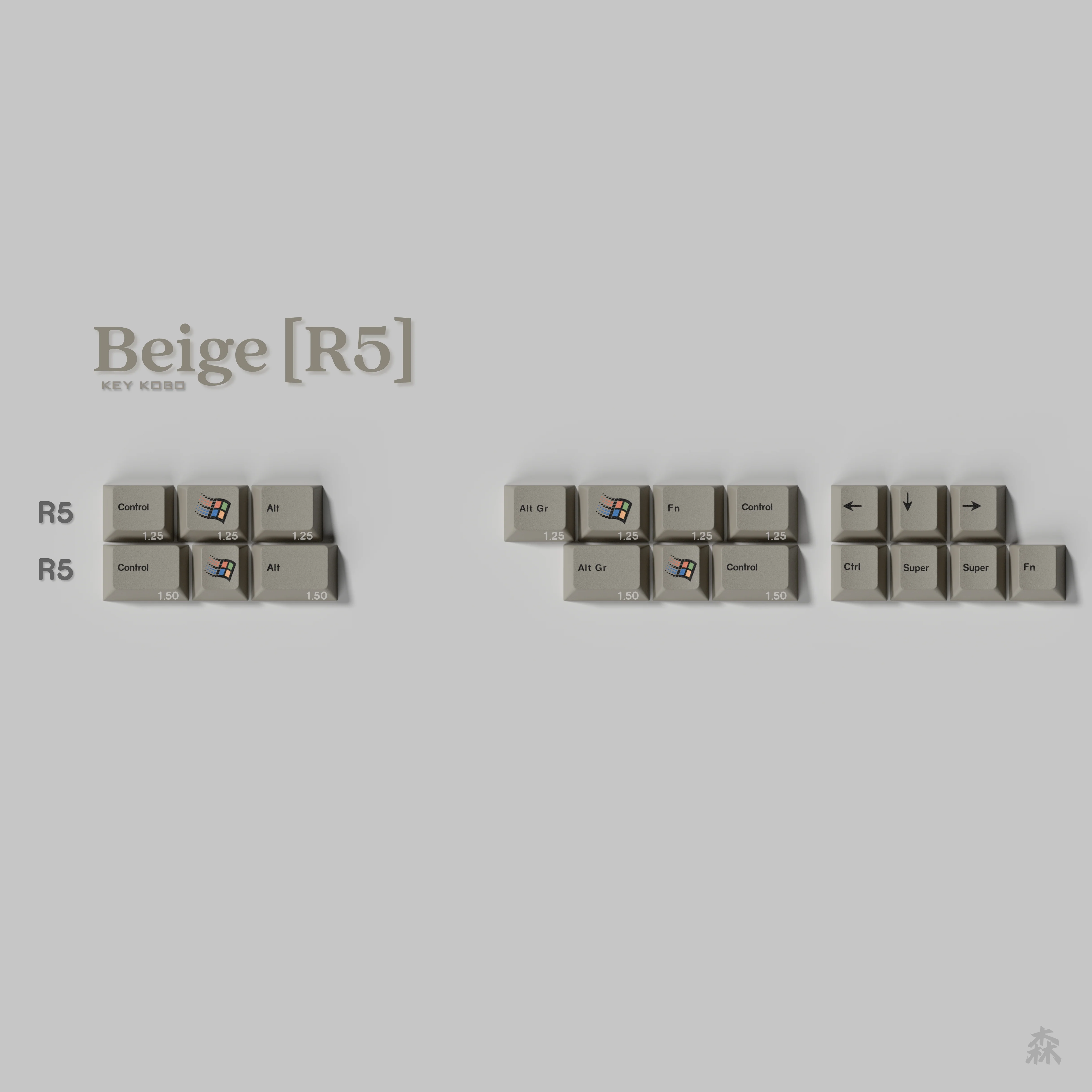 KEYKOBO BEIGE ABS DOUBLE-SHOT KEYCAP SET PRE-ORDER - Image 19