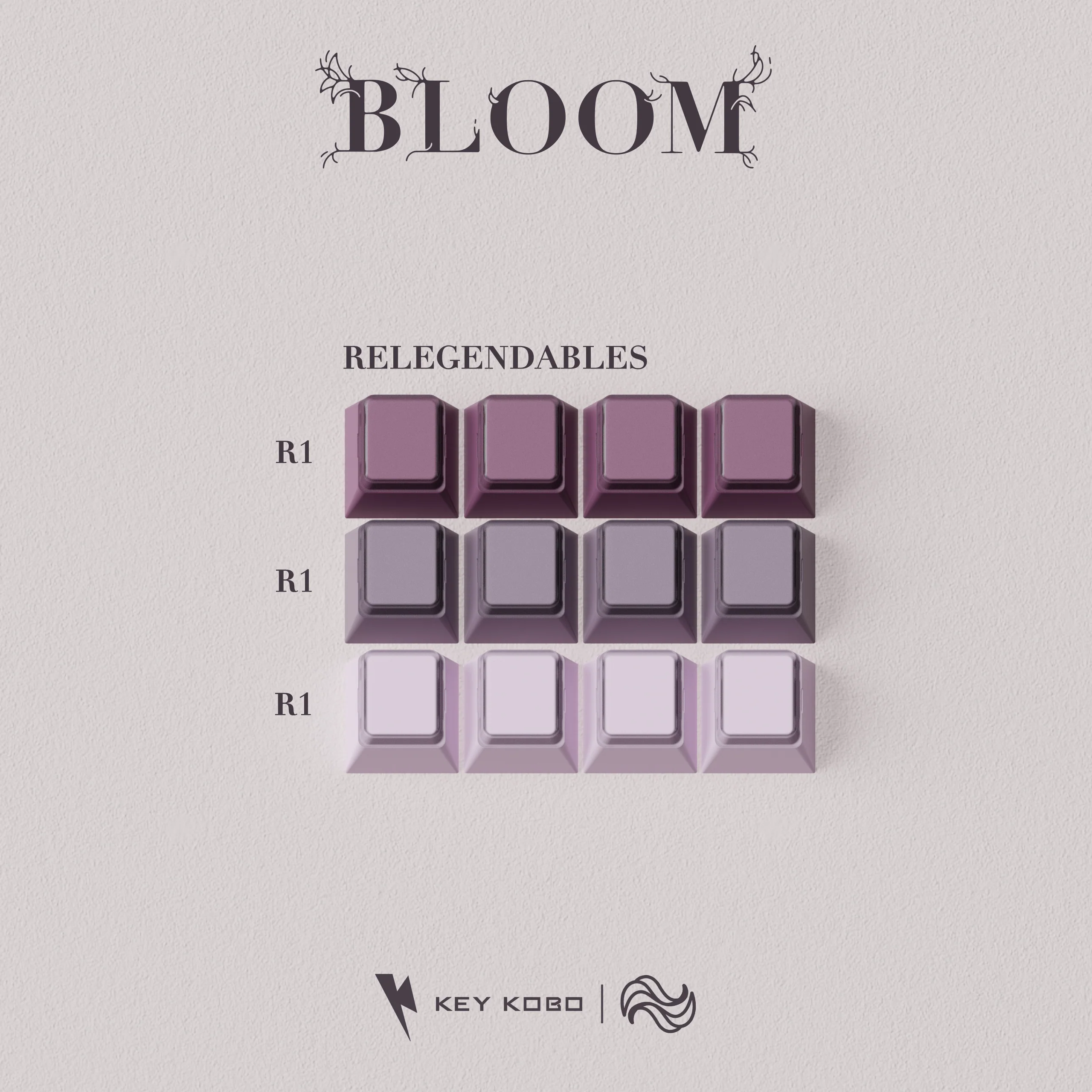 KEYKOBO BLOOM ABS DOUBLE-SHOT KEYCAP SET - Image 10