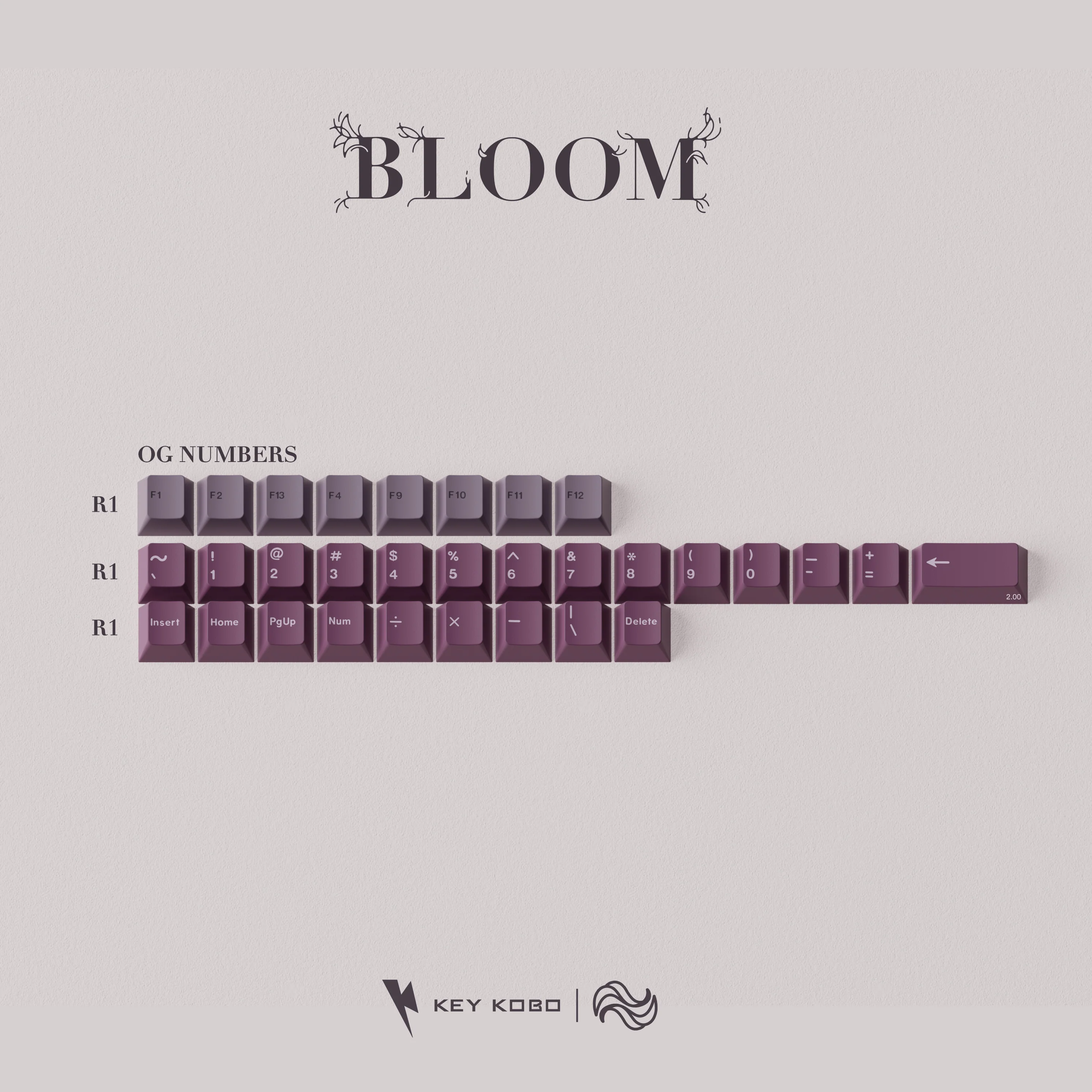 KEYKOBO BLOOM ABS DOUBLE-SHOT KEYCAP SET - Image 11