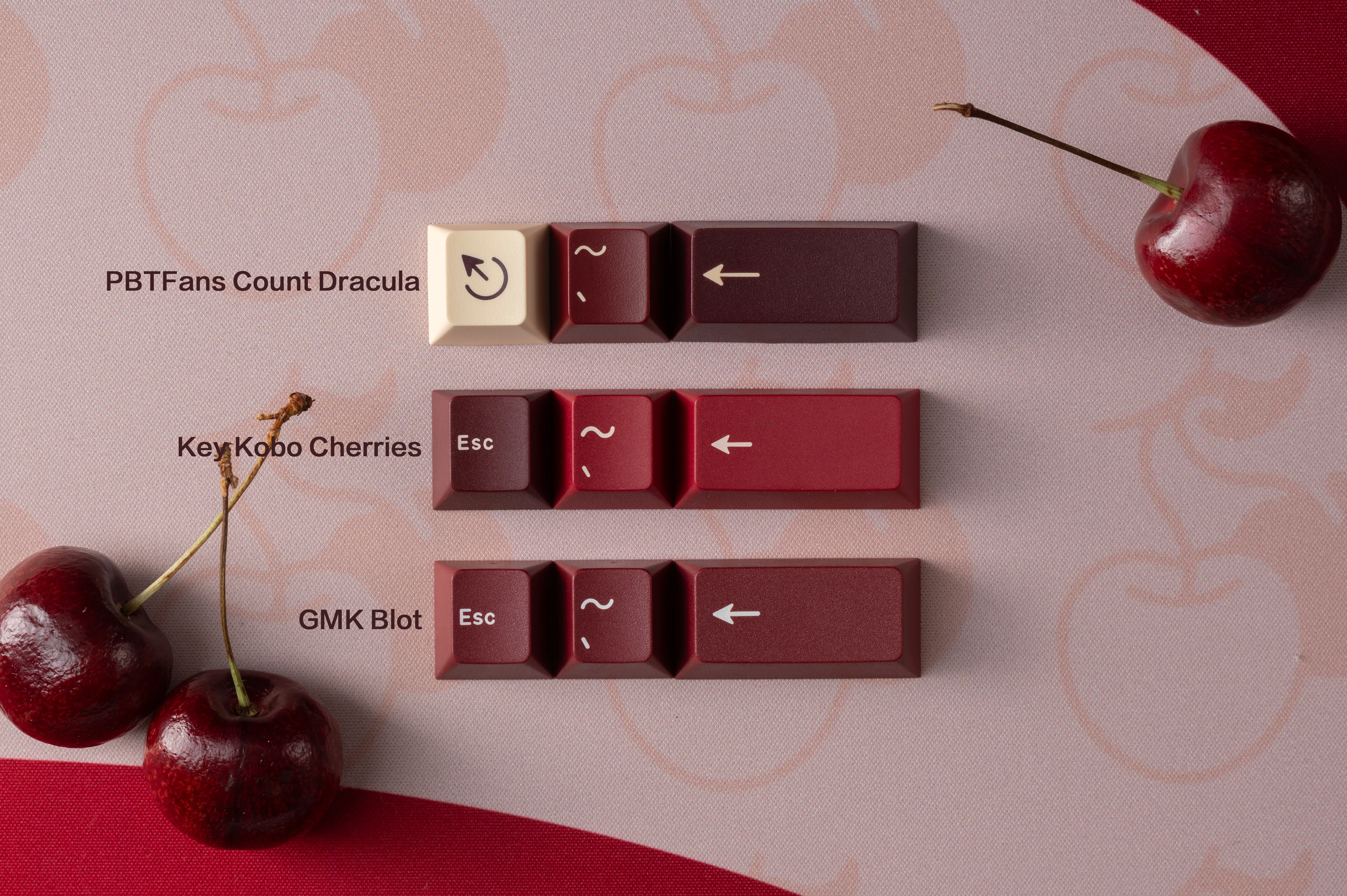 KEYKOBO CHERRIES ABS DOUBLE-SHOT KEYCAP SET - Image 19