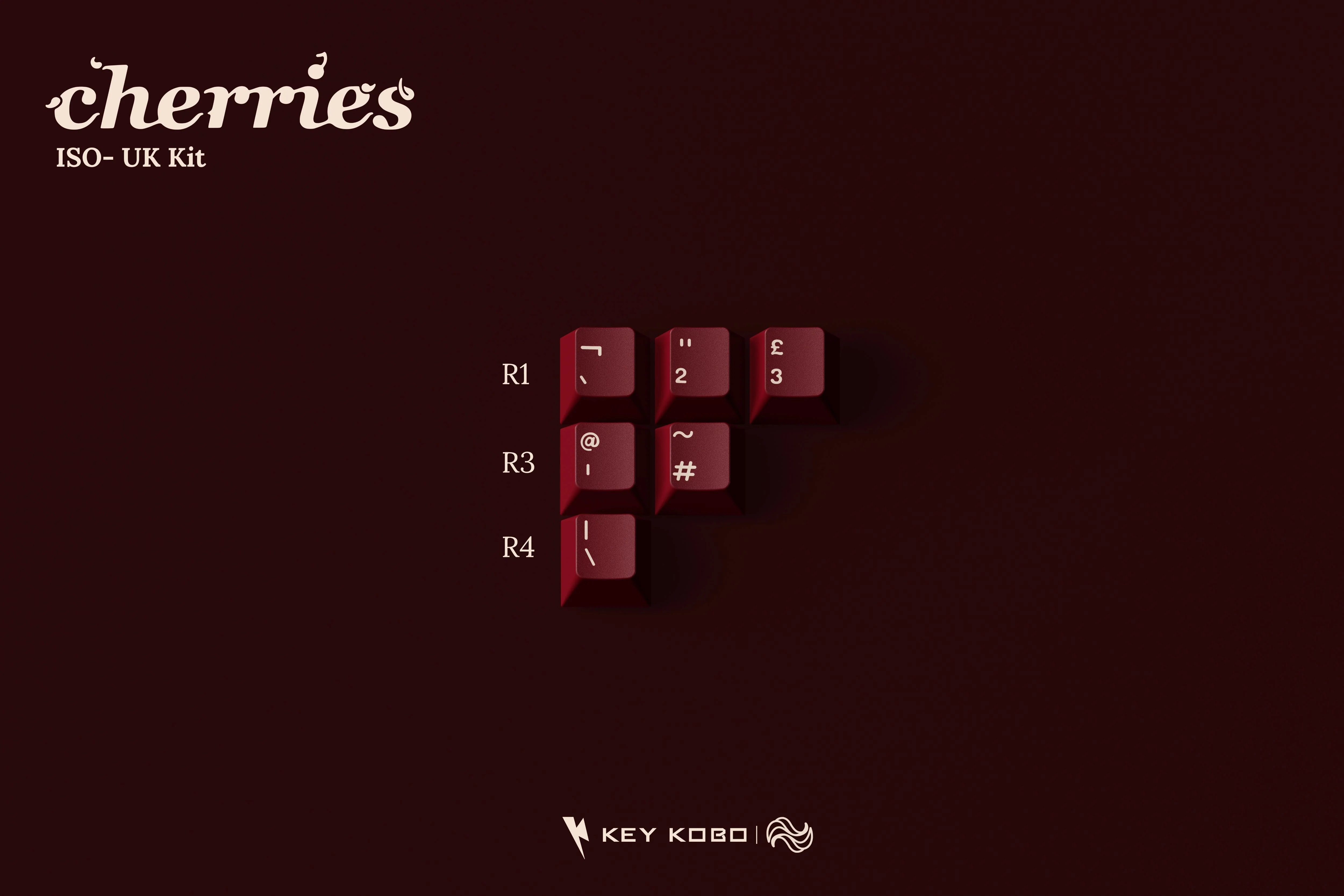 KEYKOBO CHERRIES ABS DOUBLE-SHOT KEYCAP SET - Image 30
