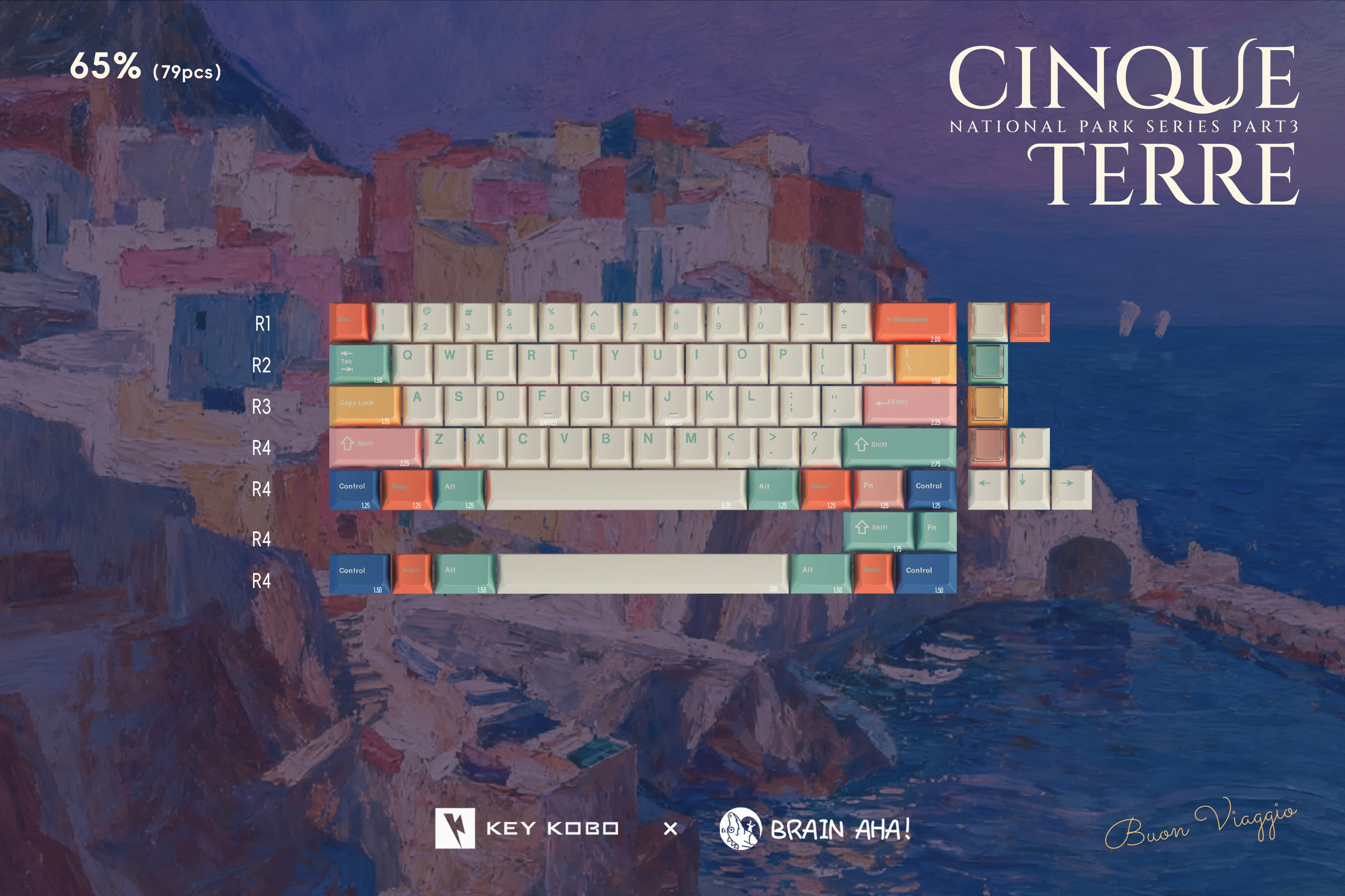 KEYKOBO CINQUE TERRE ABS DOUBLE-SHOT KEYCAP SET - Image 17