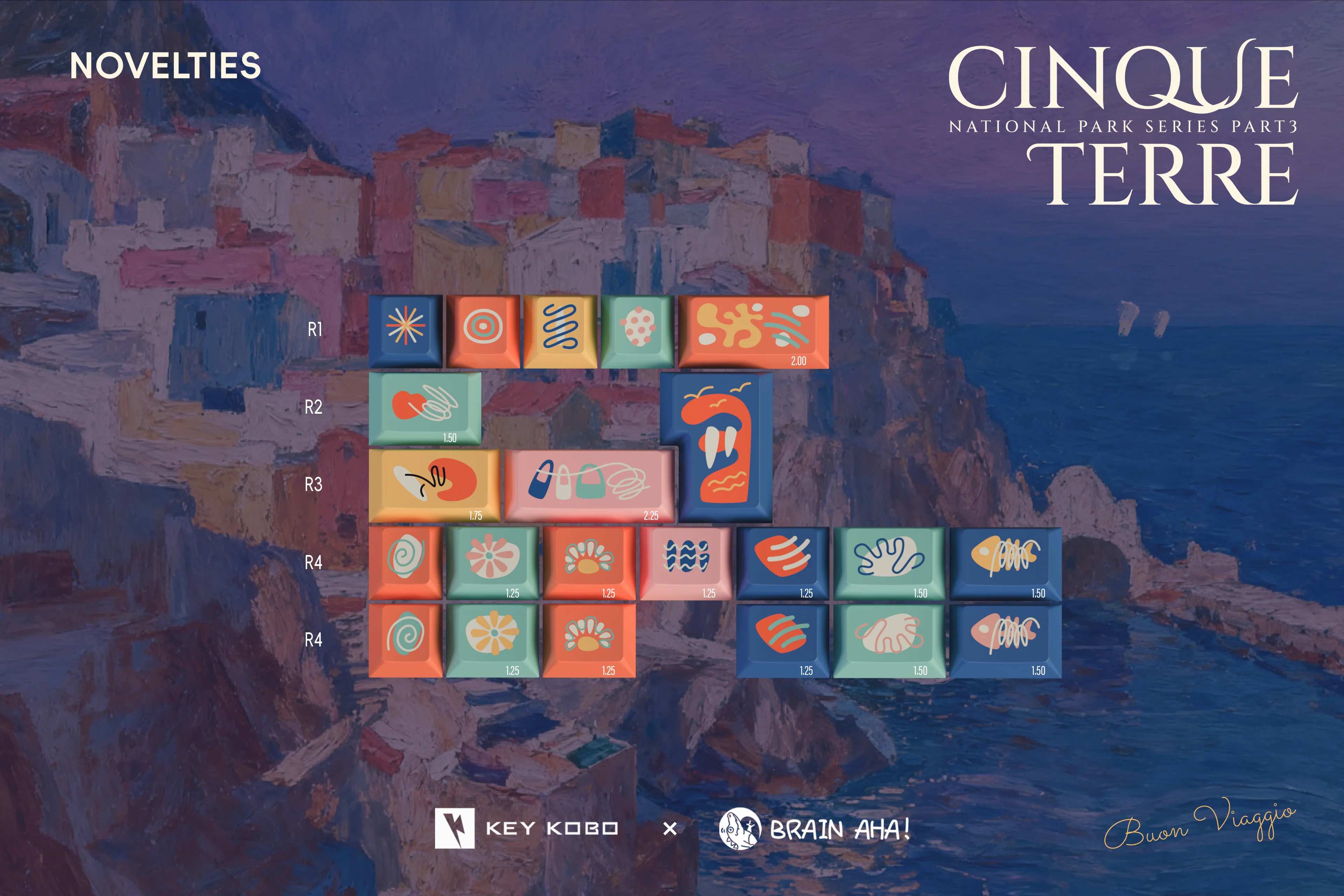 KEYKOBO CINQUE TERRE ABS DOUBLE-SHOT KEYCAP SET - Image 18
