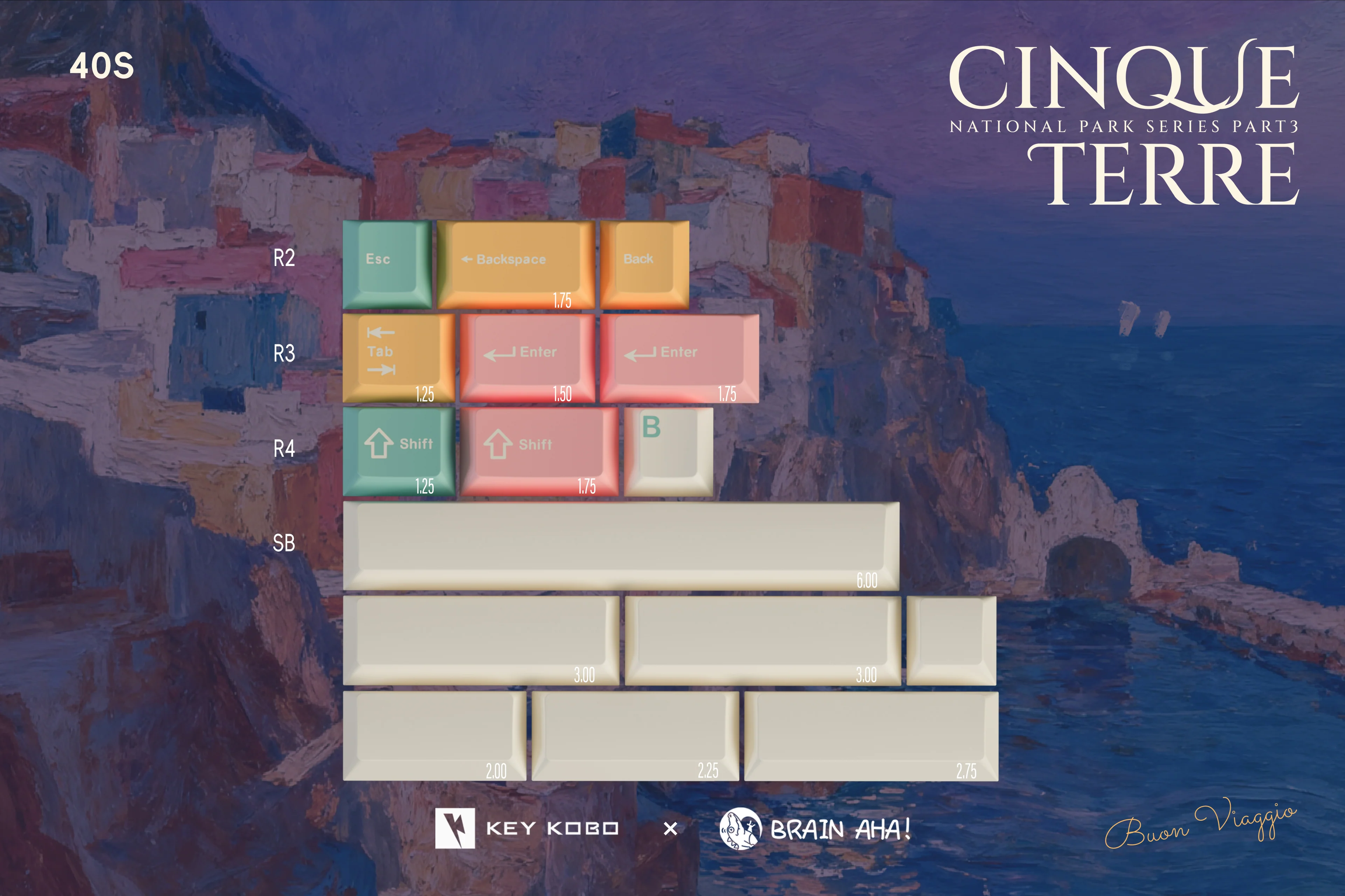 KEYKOBO CINQUE TERRE ABS DOUBLE-SHOT KEYCAP SET - Image 20