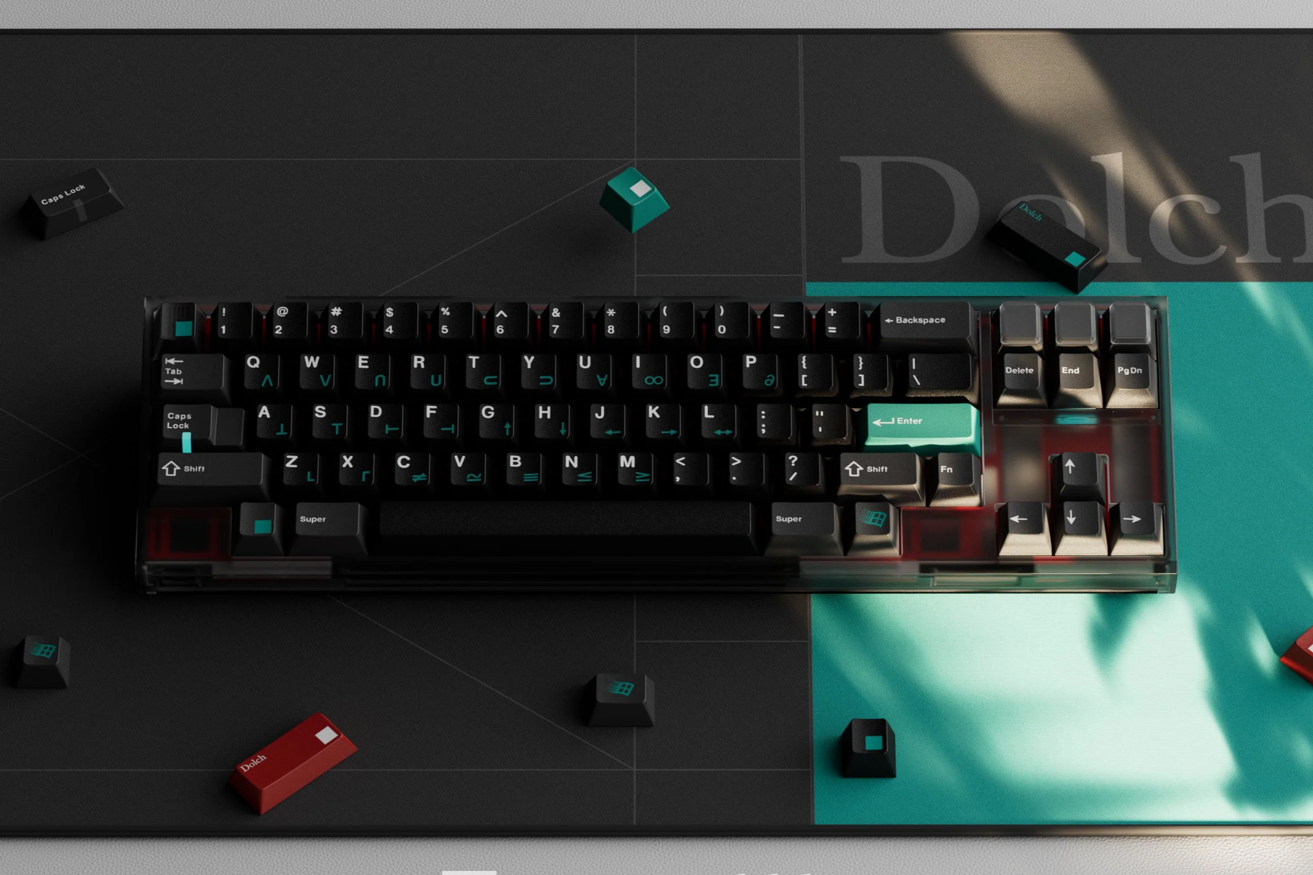 KEYKOBO DOLCH ABS TRIPLE-SHOT KEYCAP SET INSTOCK