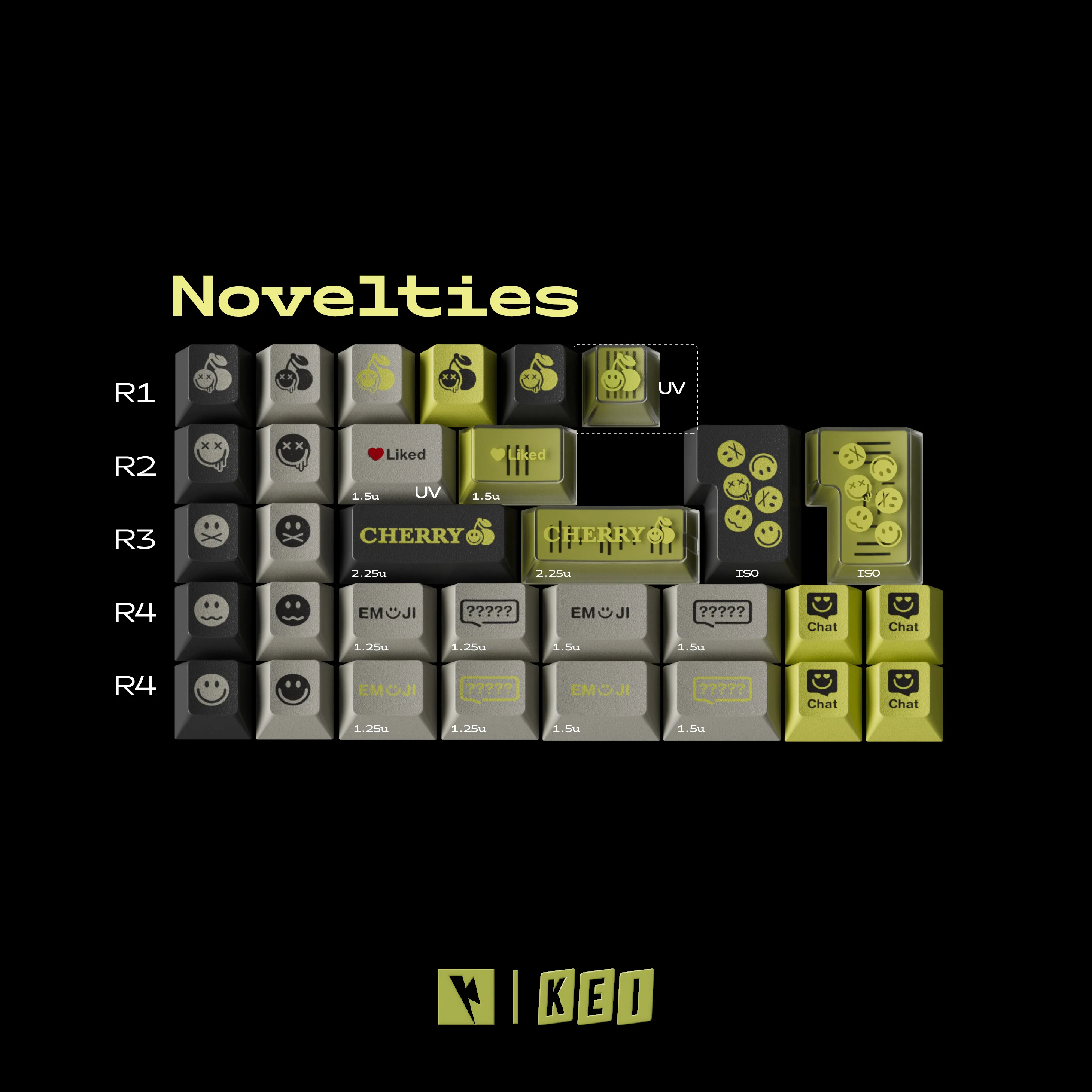 KEYKOBO EMOJI ABS DOUBLE-SHOT KEYCAP SET PRE-ORDER - Image 23