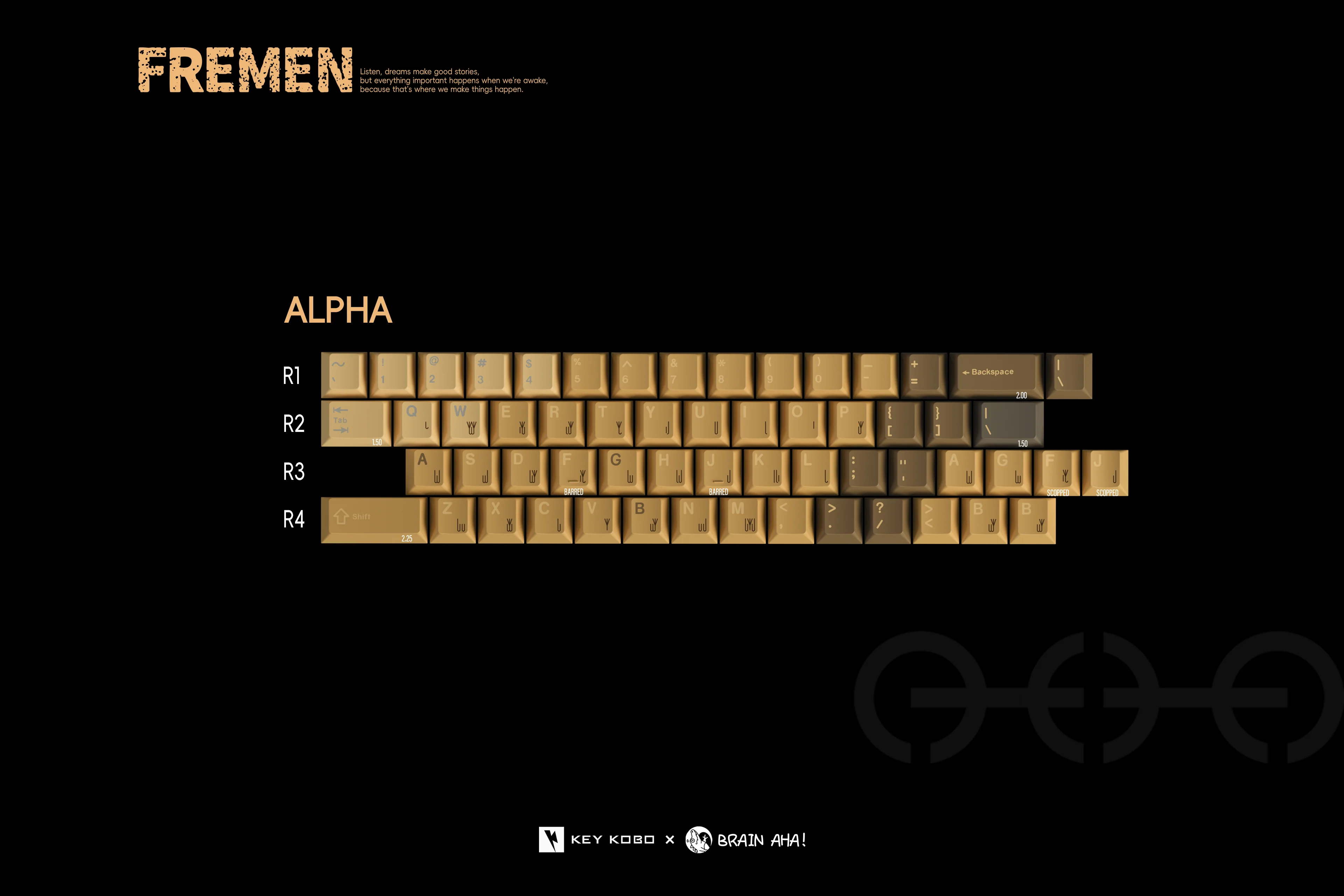 Keykobo Fremen ABS Double-Shot Keycap Set - Image 16