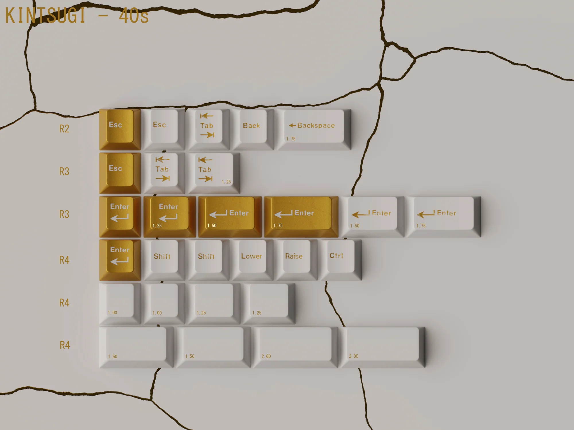 KEYKOBO KINTSUGI ABS DOUBLE-SHOT KEYCAP SET PRE-ORDER - Image 4