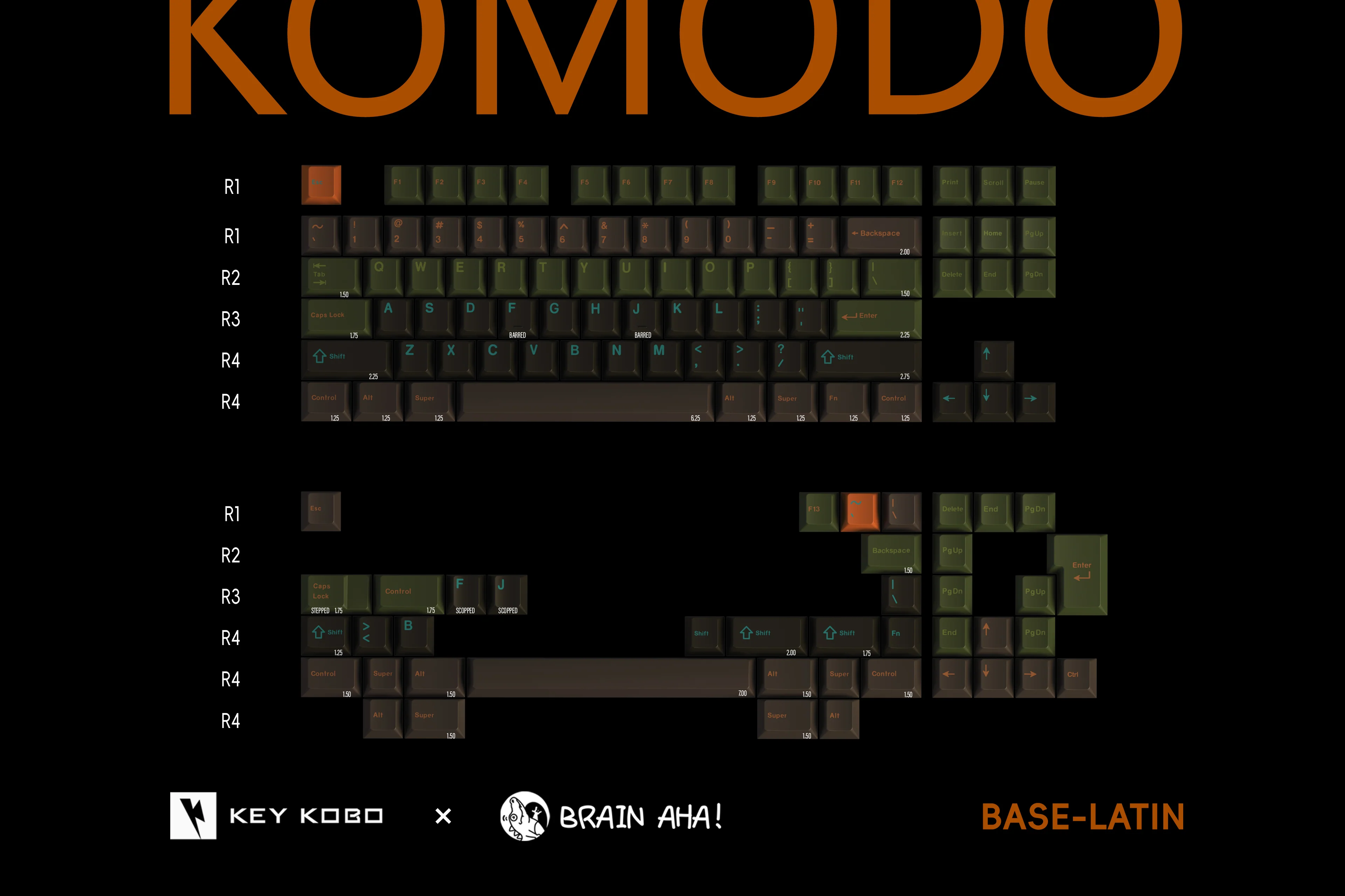 KEYKOBO KOMODO ABS DOUBLE-SHOT KEYCAP SET - Image 14