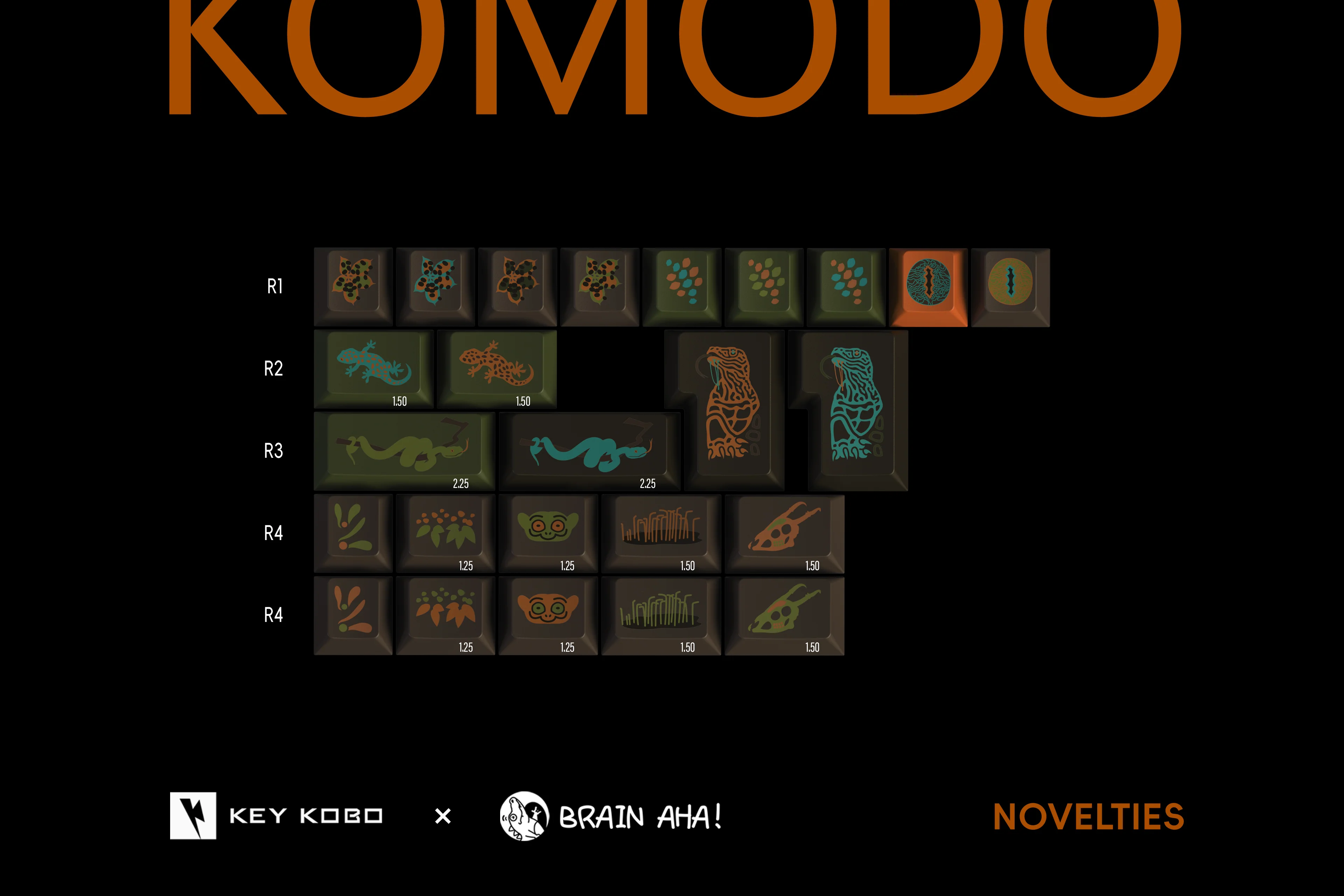 KEYKOBO KOMODO ABS DOUBLE-SHOT KEYCAP SET - Image 17