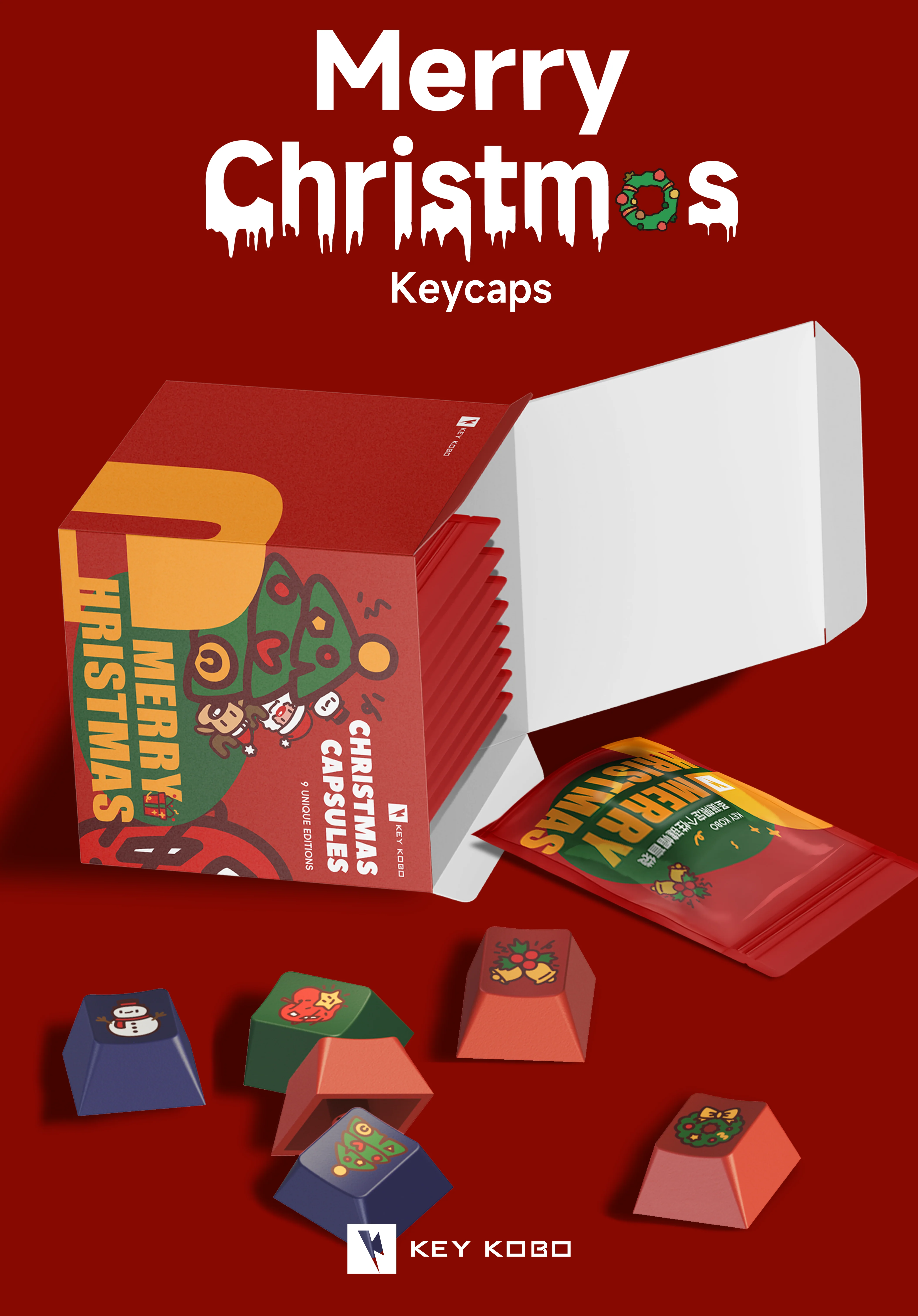 Keykobo Christmas Capsules PBT Artisan Keycaps - Image 2