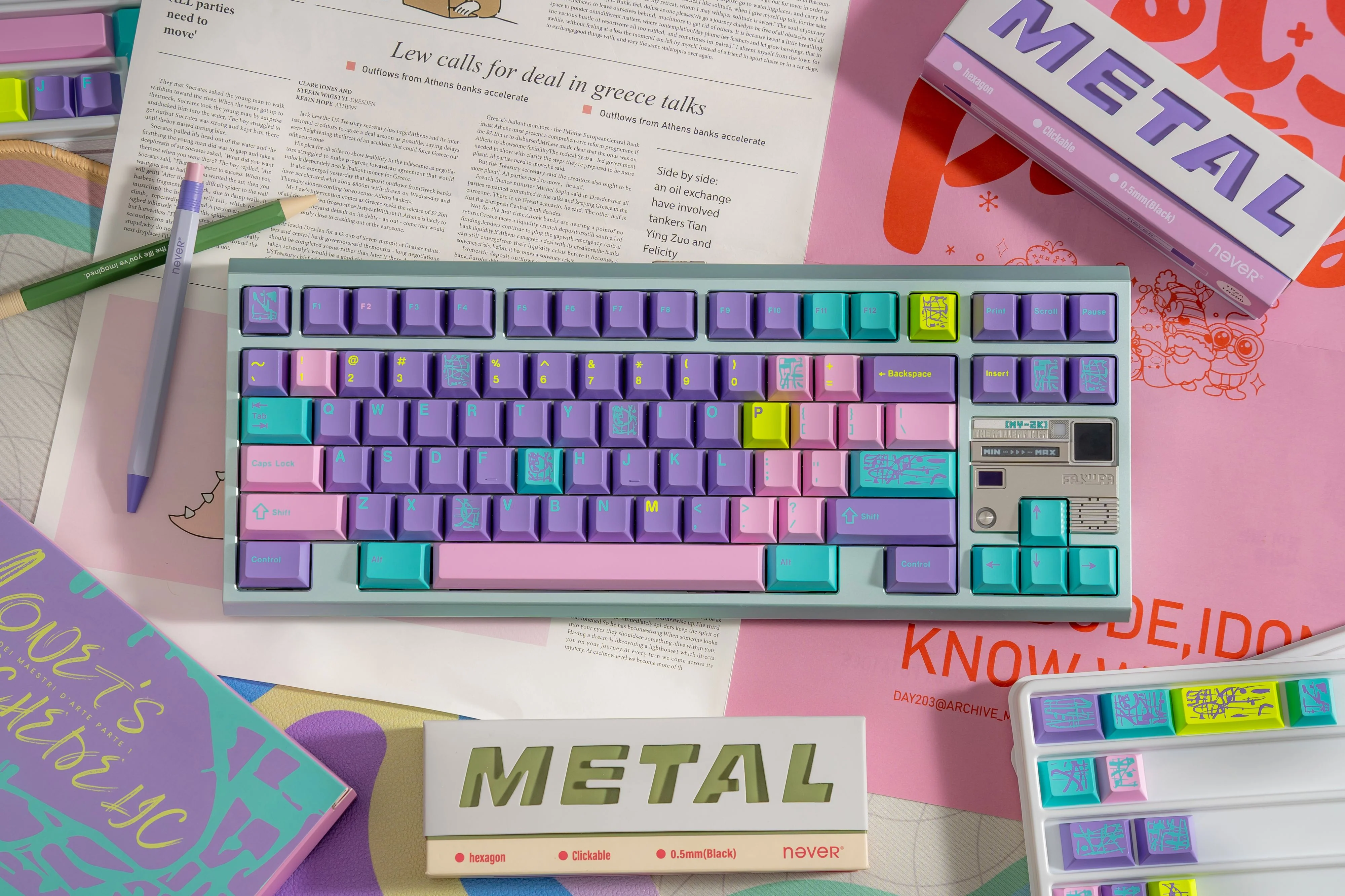 KEYKOBO MONET'S PSYCHEDELIC ABS DOUBLE-SHOT KEYCAP SET