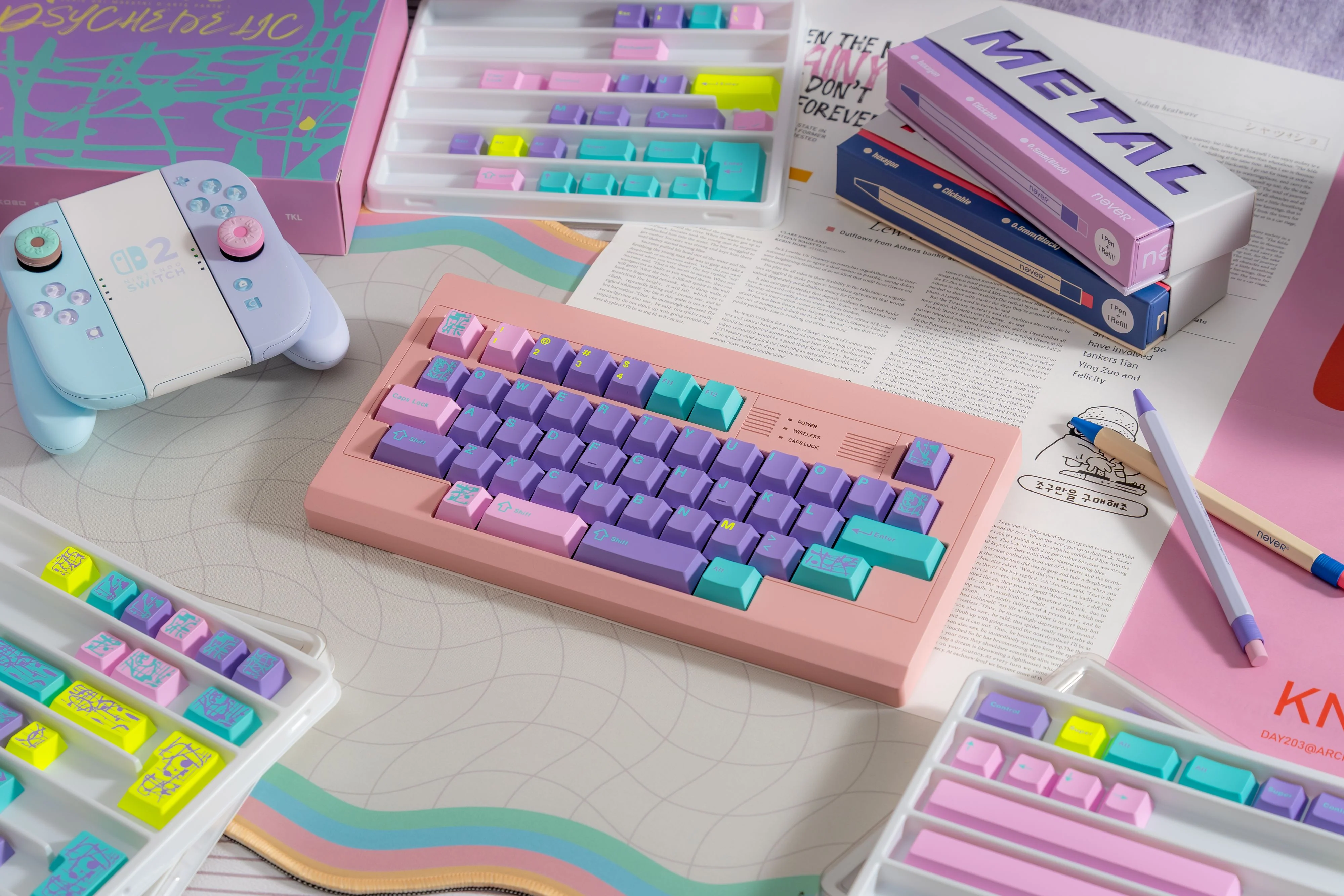 KEYKOBO MONET'S PSYCHEDELIC ABS DOUBLE-SHOT KEYCAP SET - Image 11