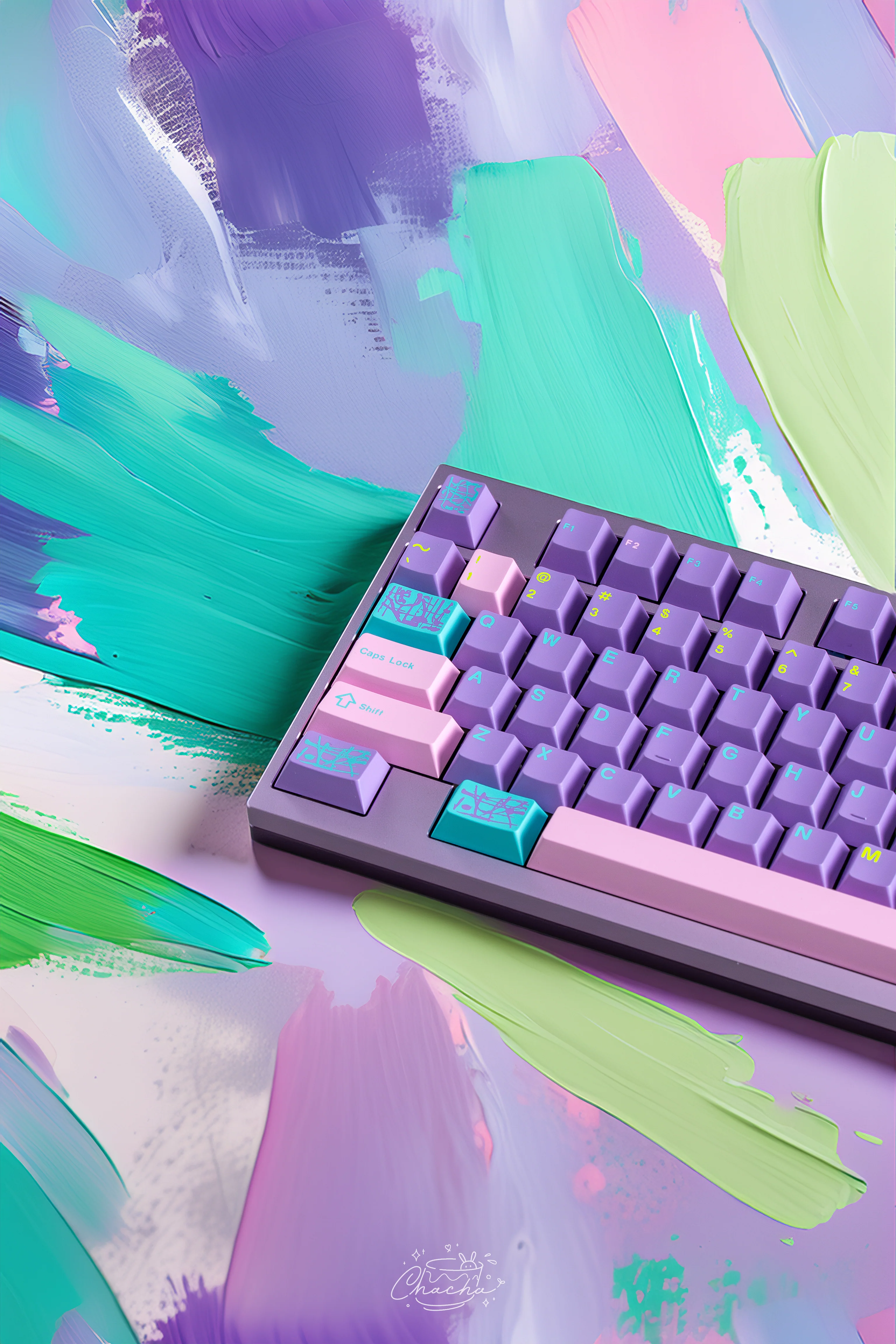 KEYKOBO MONET'S PSYCHEDELIC ABS DOUBLE-SHOT KEYCAP SET - Image 12