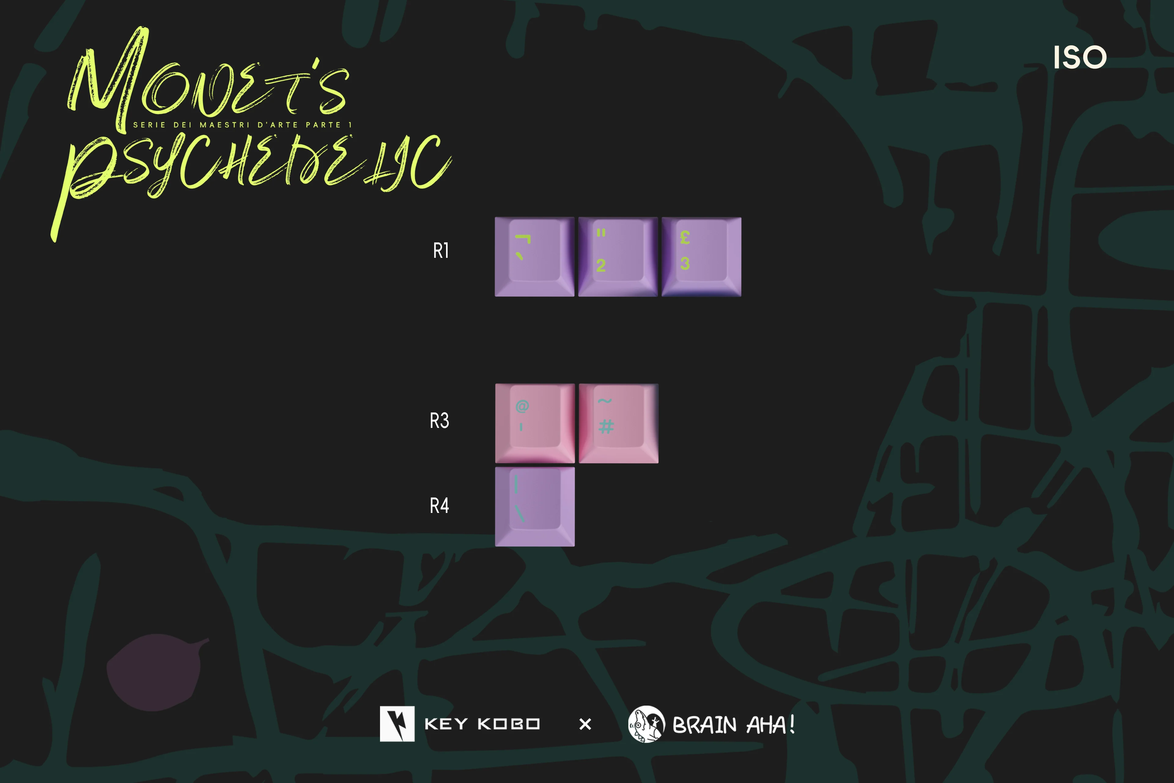KEYKOBO MONET'S PSYCHEDELIC ABS DOUBLE-SHOT KEYCAP SET - Image 21