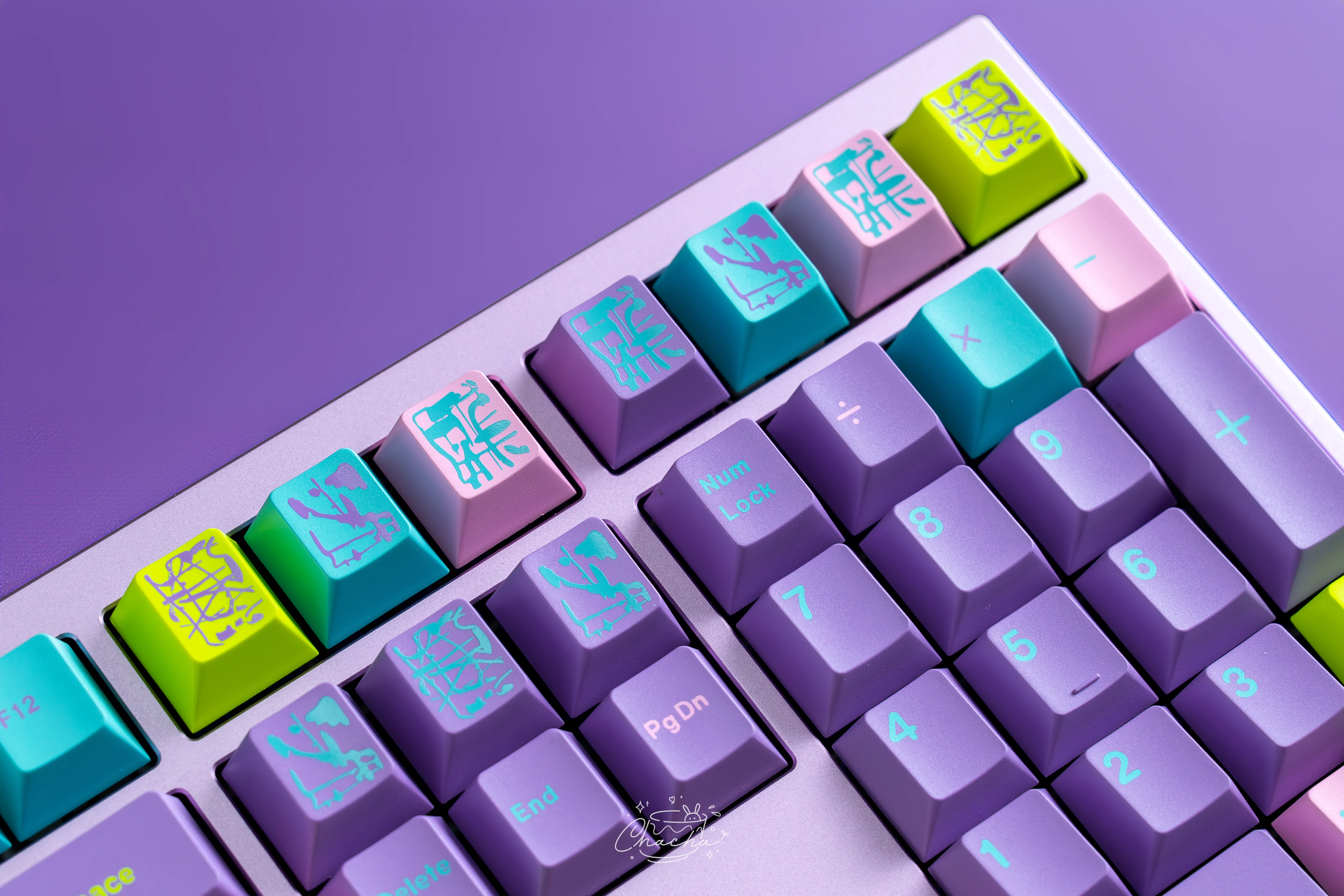KEYKOBO MONET'S PSYCHEDELIC ABS DOUBLE-SHOT KEYCAP SET - Image 22