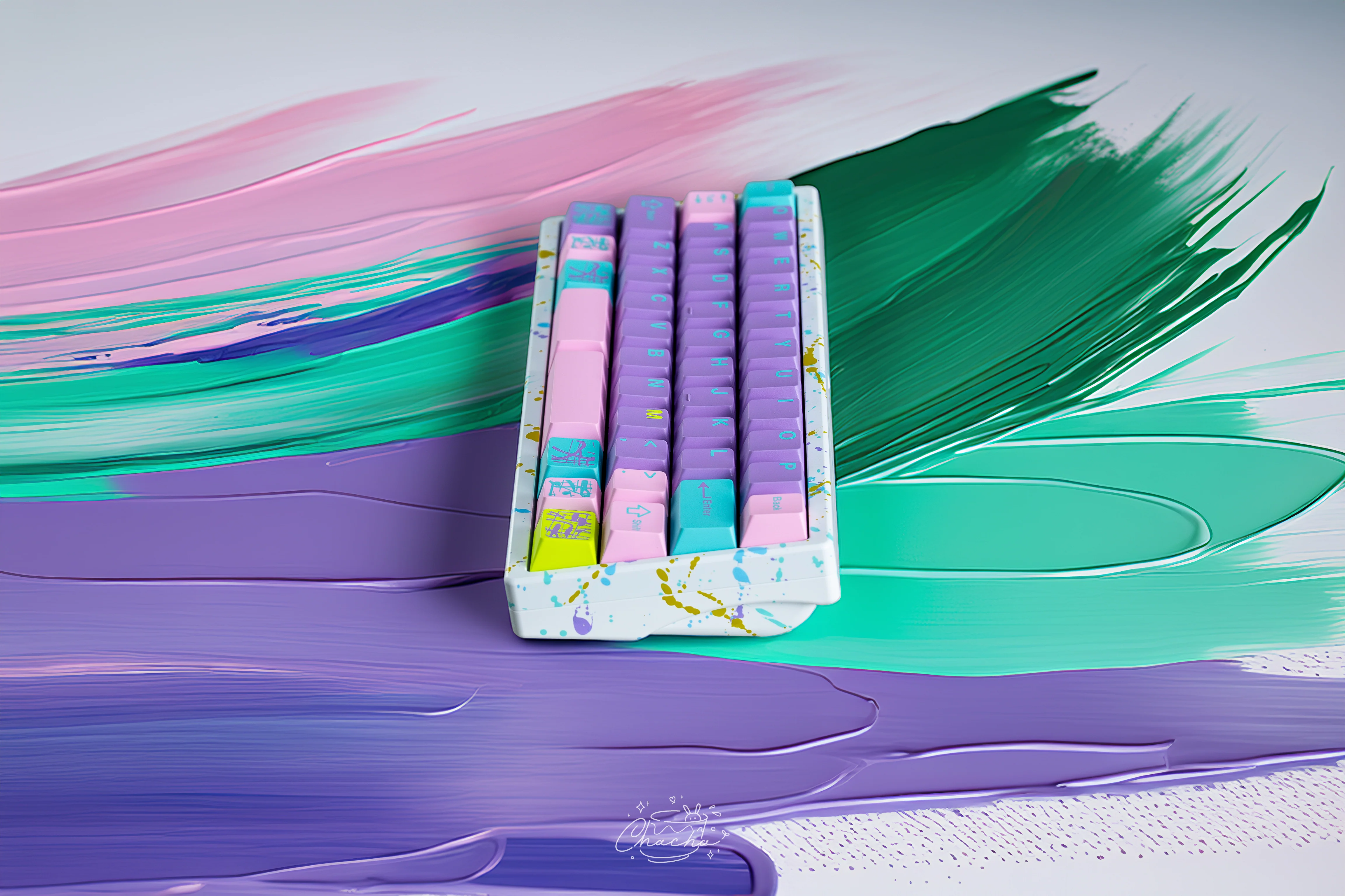 KEYKOBO MONET'S PSYCHEDELIC ABS DOUBLE-SHOT KEYCAP SET - Image 8