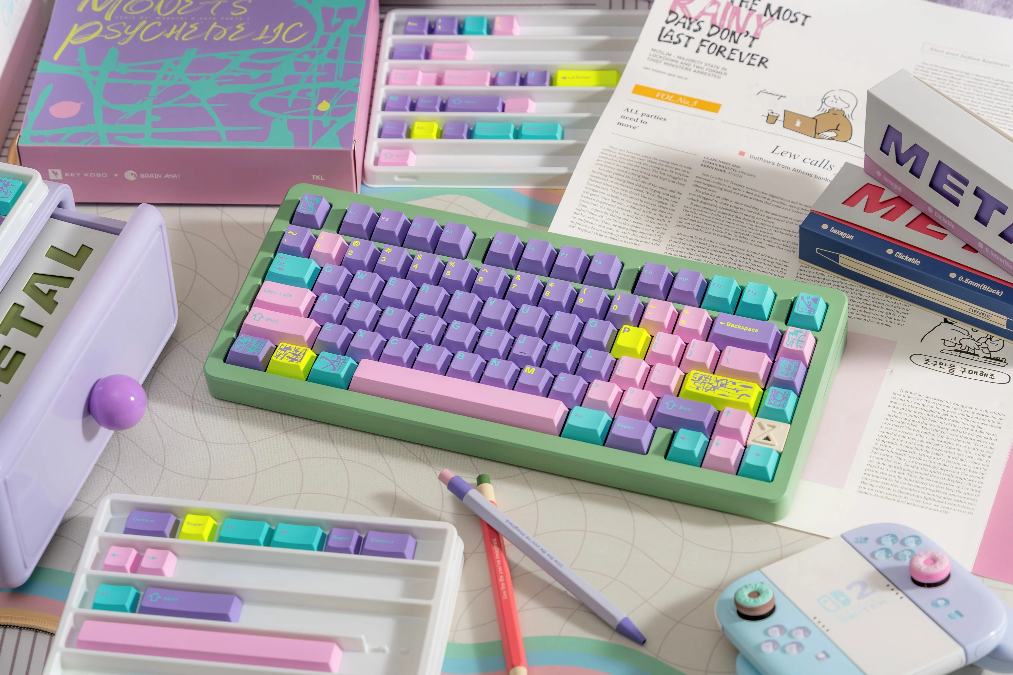 KEYKOBO MONET'S PSYCHEDELIC ABS DOUBLE-SHOT KEYCAP SET - Image 9
