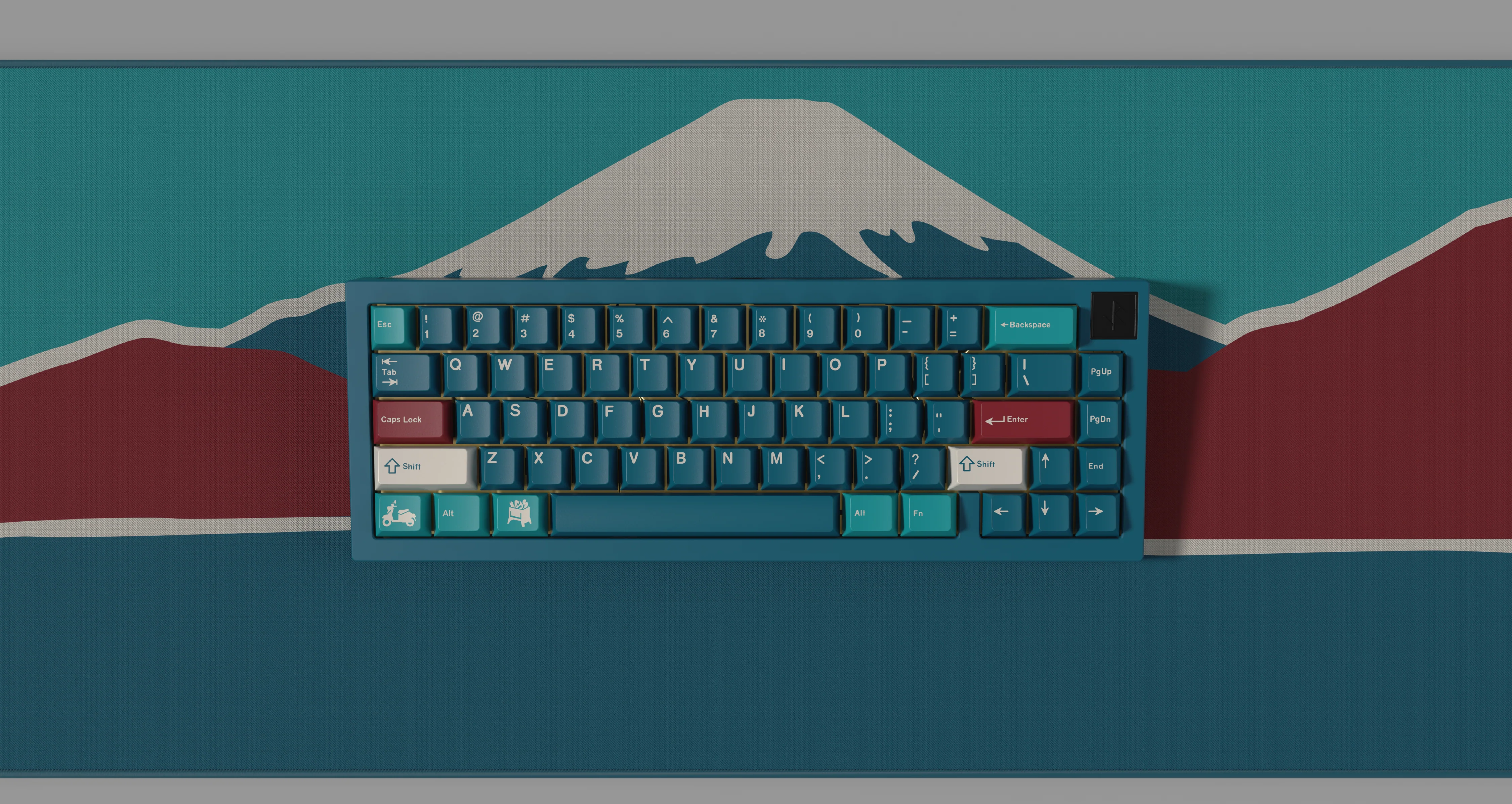 KEYKOBO MOTOSU LAKE ABS DOUBLE-SHOT KEYCAP SET R2