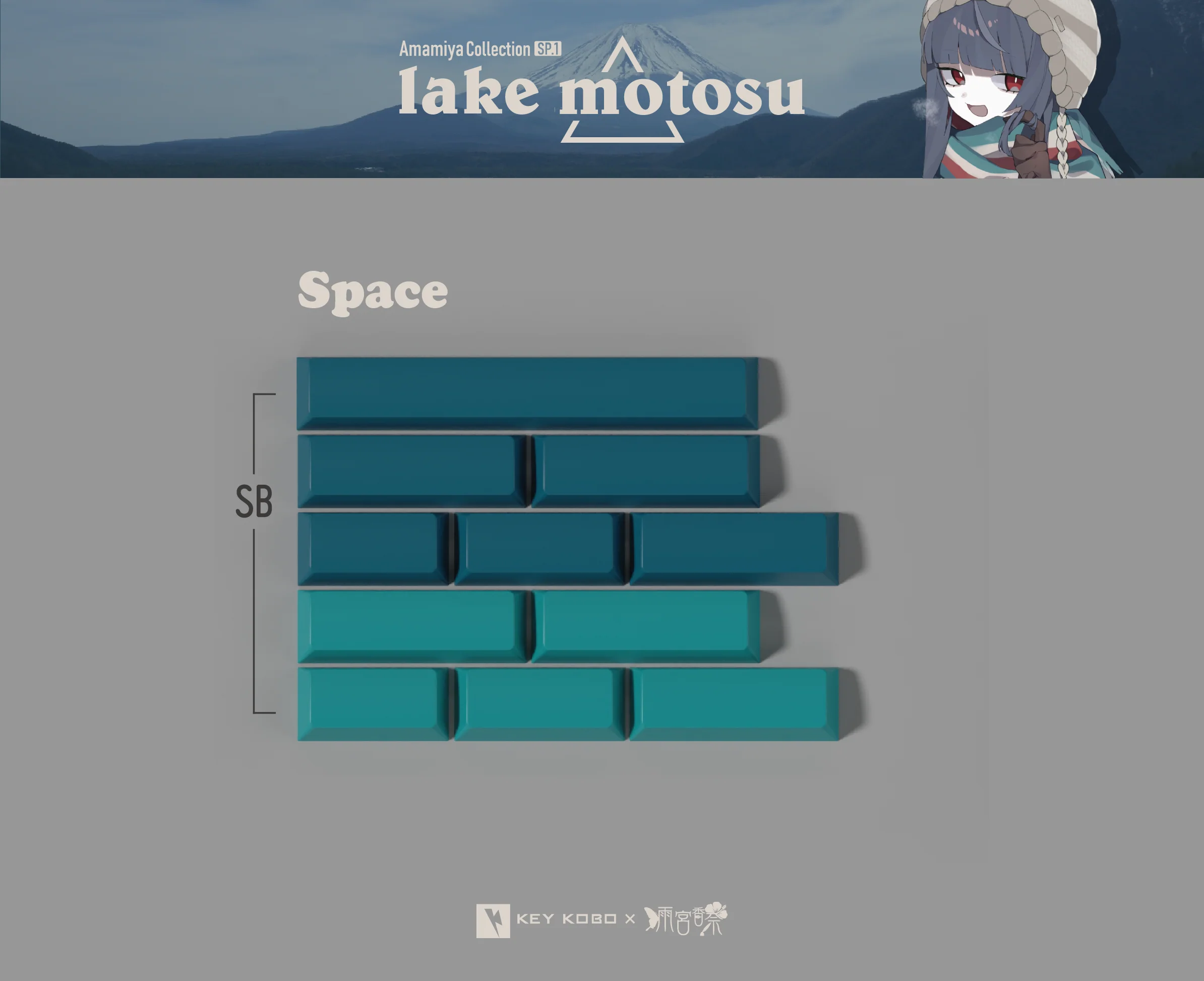 KEYKOBO MOTOSU LAKE ABS DOUBLE-SHOT KEYCAP SET R2 - Image 11