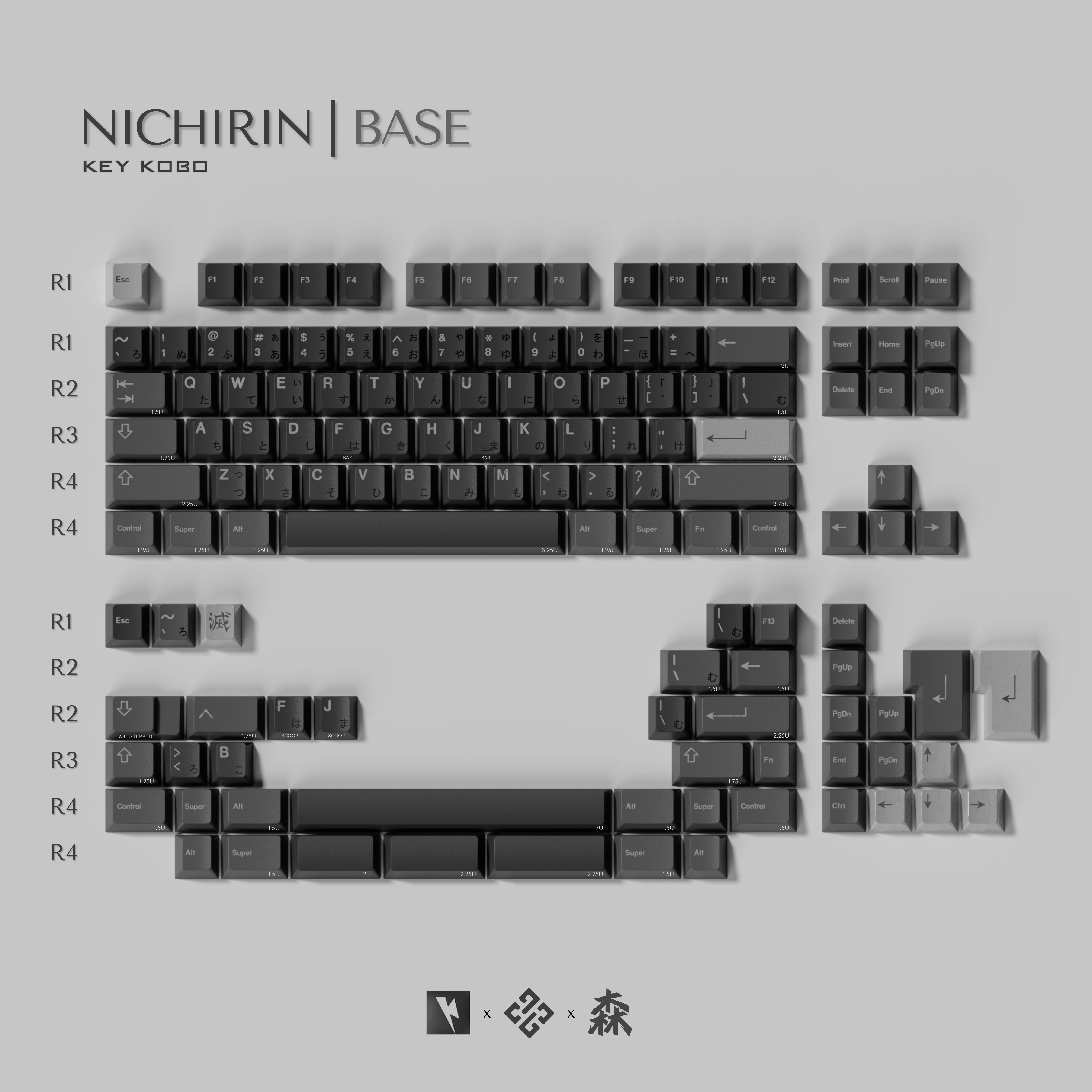 KEYKOBO NICHIRIN ABS TRIPLE-SHOT KEYCAP SET INSTOCK - Image 6