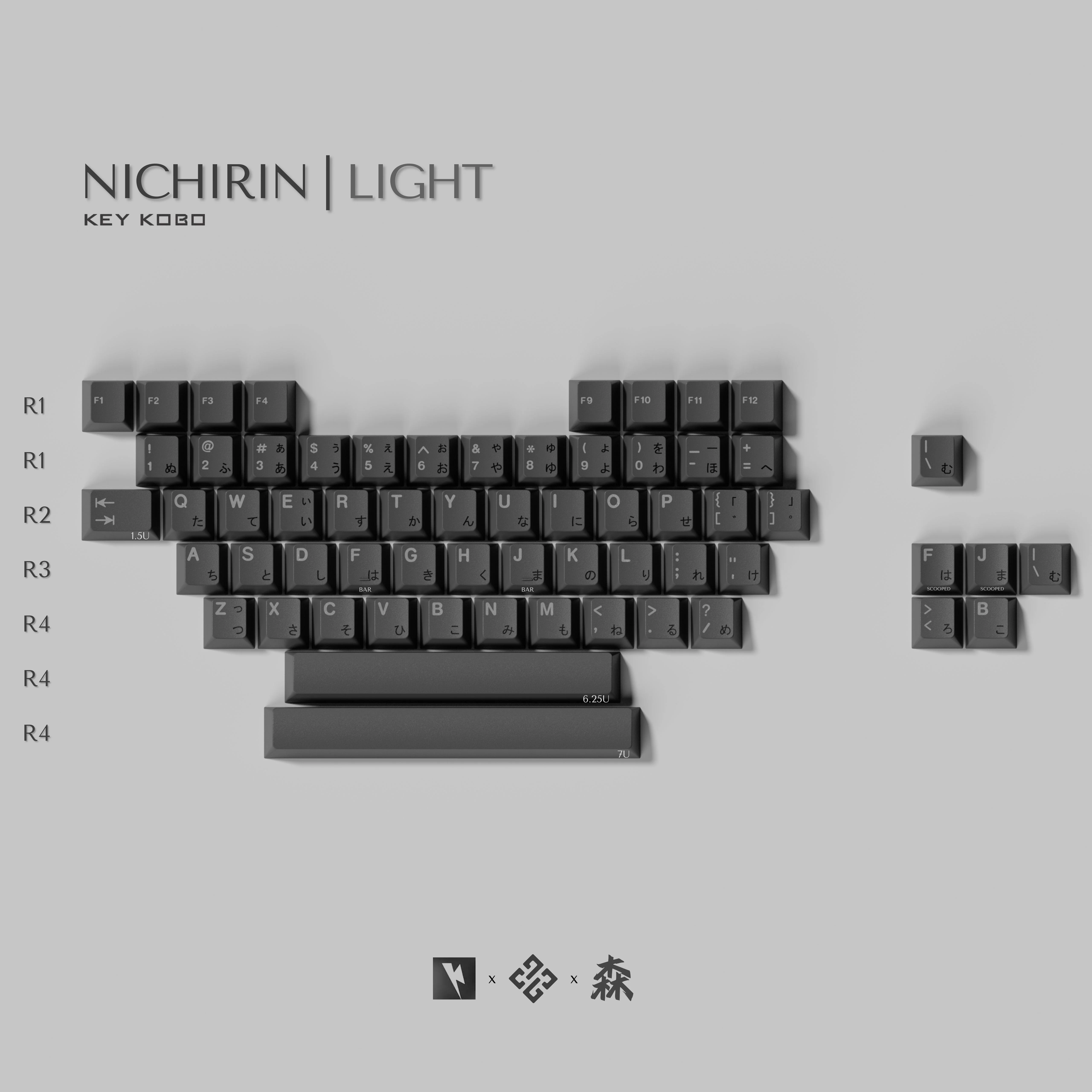 KEYKOBO NICHIRIN ABS TRIPLE-SHOT KEYCAP SET INSTOCK - Image 8