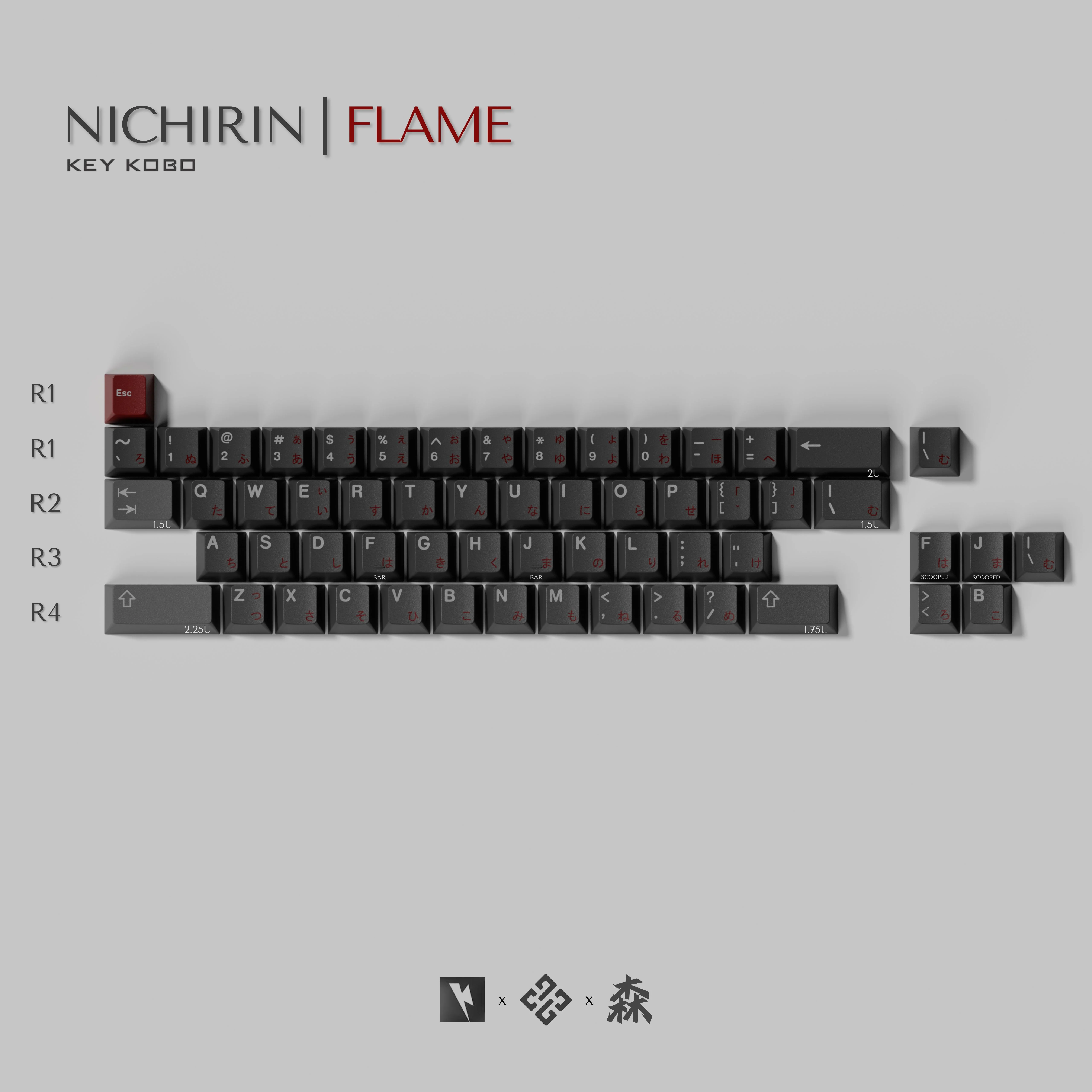 KEYKOBO NICHIRIN ABS TRIPLE-SHOT KEYCAP SET INSTOCK - Image 9