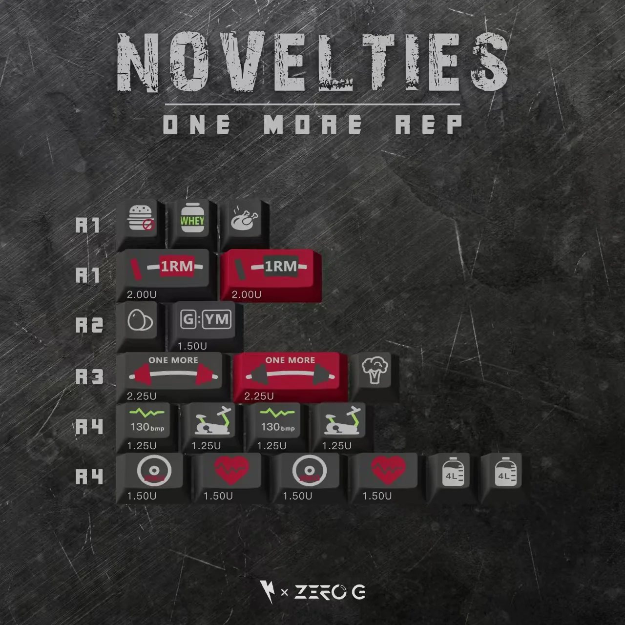 KEYKOBO ONE MORE ABS DOUBLE-SHOT KEYCAP SET - Image 10