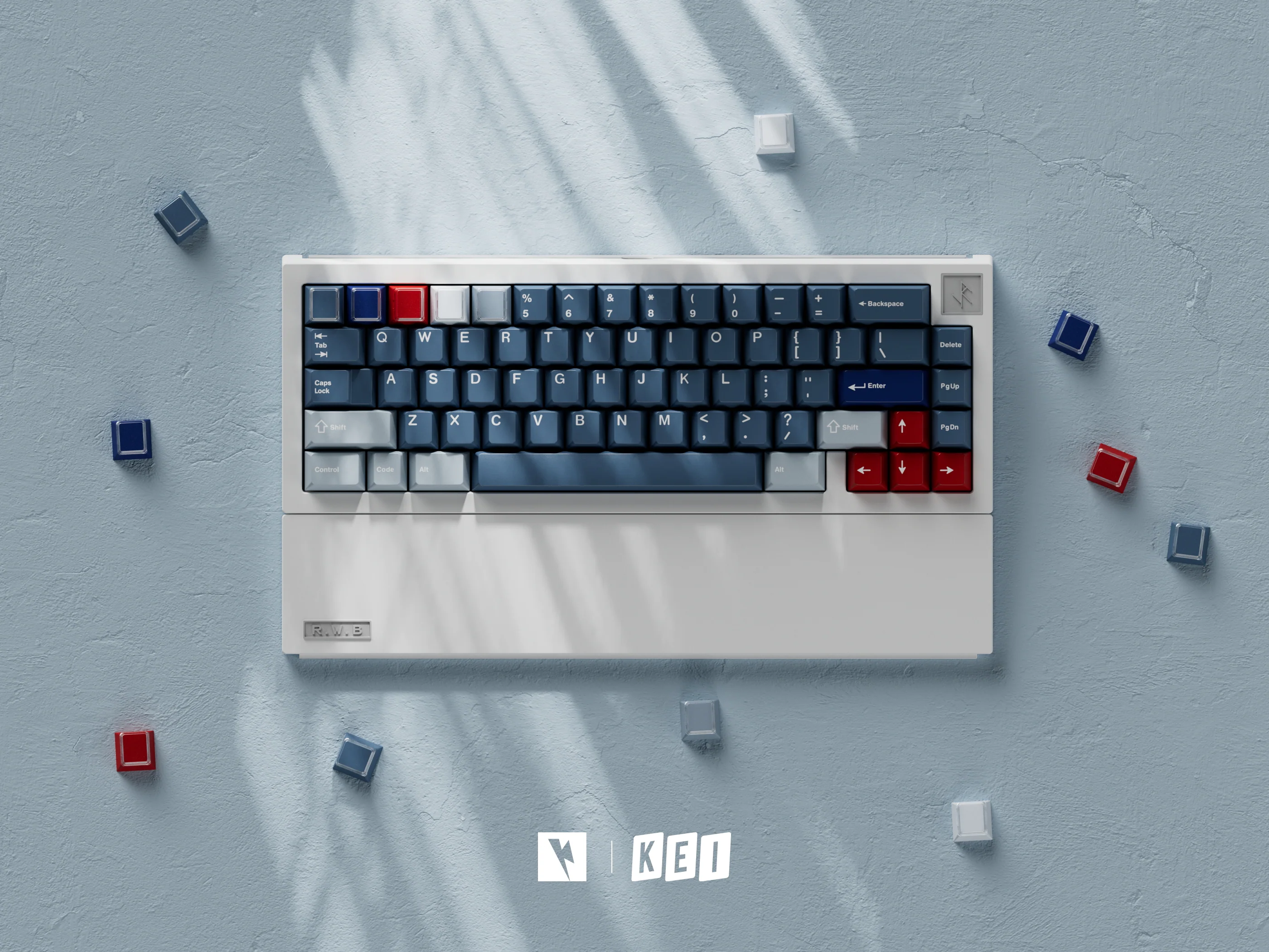 KEYKOBO R.W.B ABS DOUBLE SHOT KEYCAP SET - Image 10