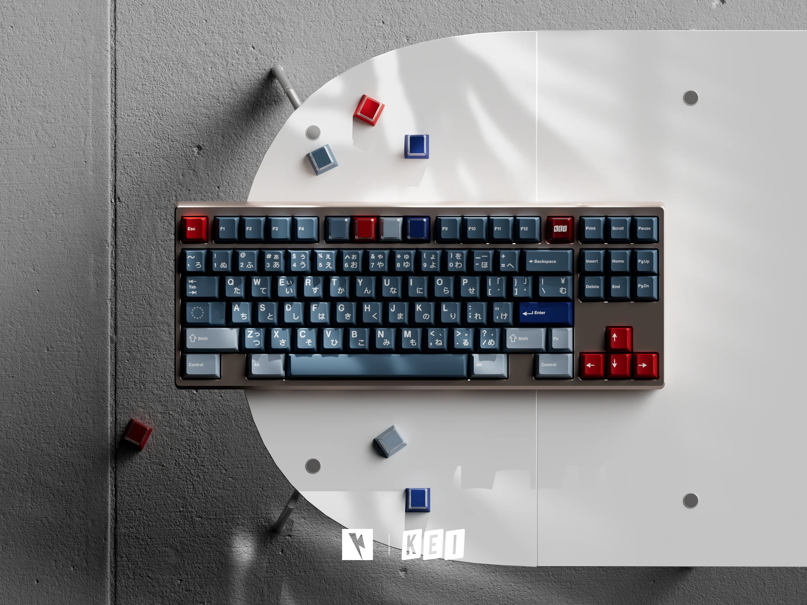 KEYKOBO R.W.B ABS DOUBLE SHOT KEYCAP SET - Image 11