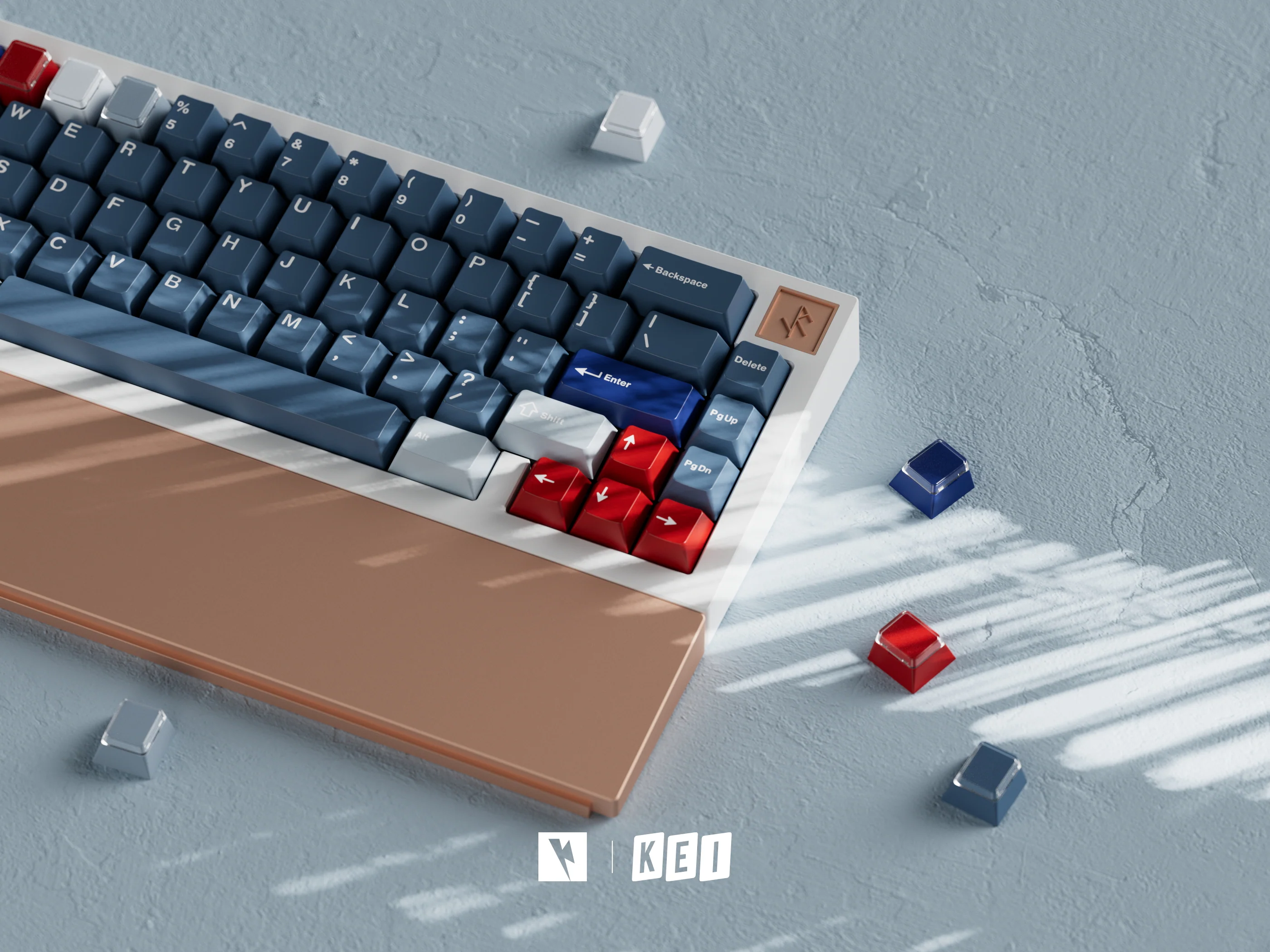 KEYKOBO R.W.B ABS DOUBLE SHOT KEYCAP SET - Image 12