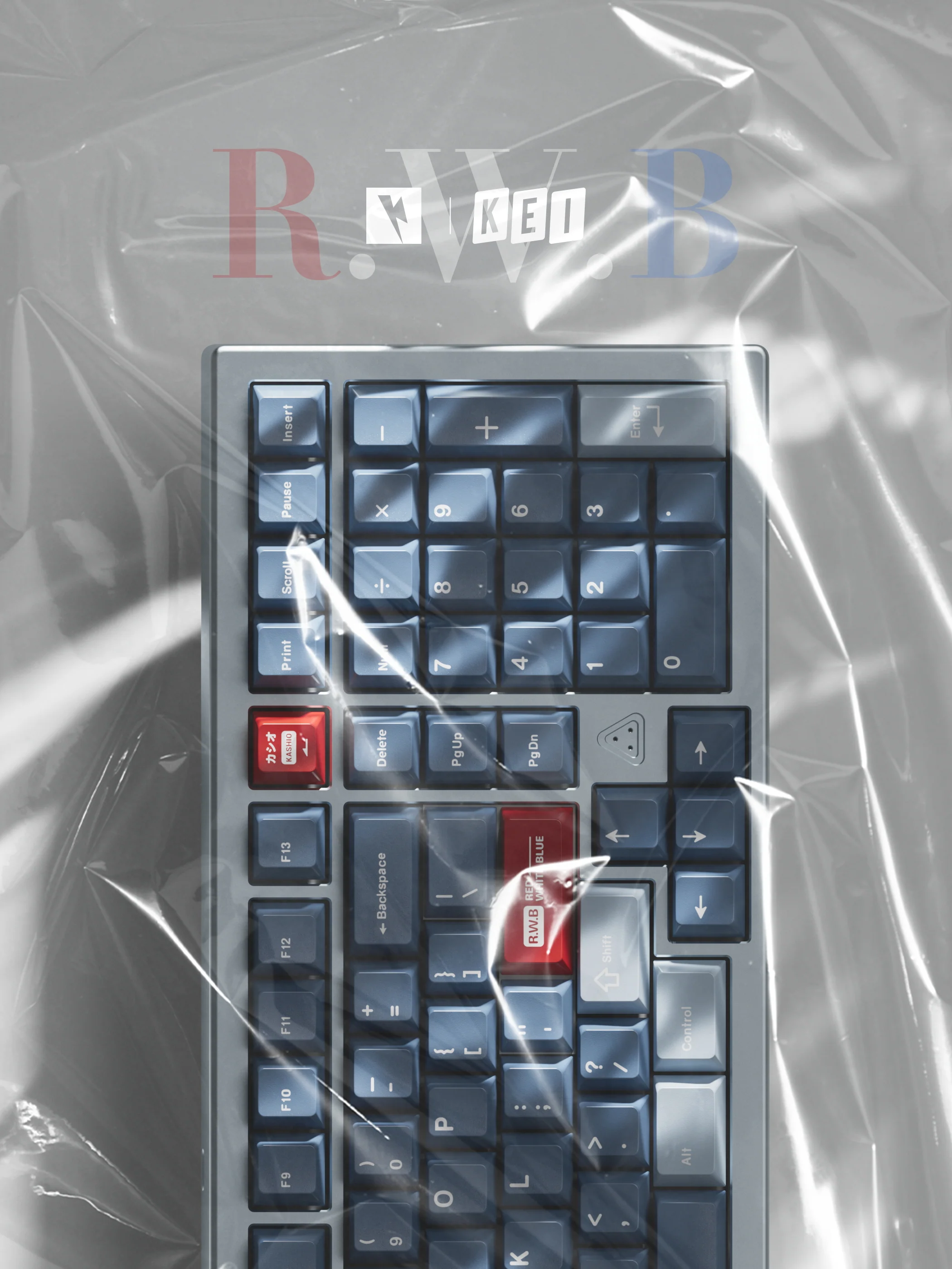 KEYKOBO R.W.B ABS DOUBLE SHOT KEYCAP SET - Image 15
