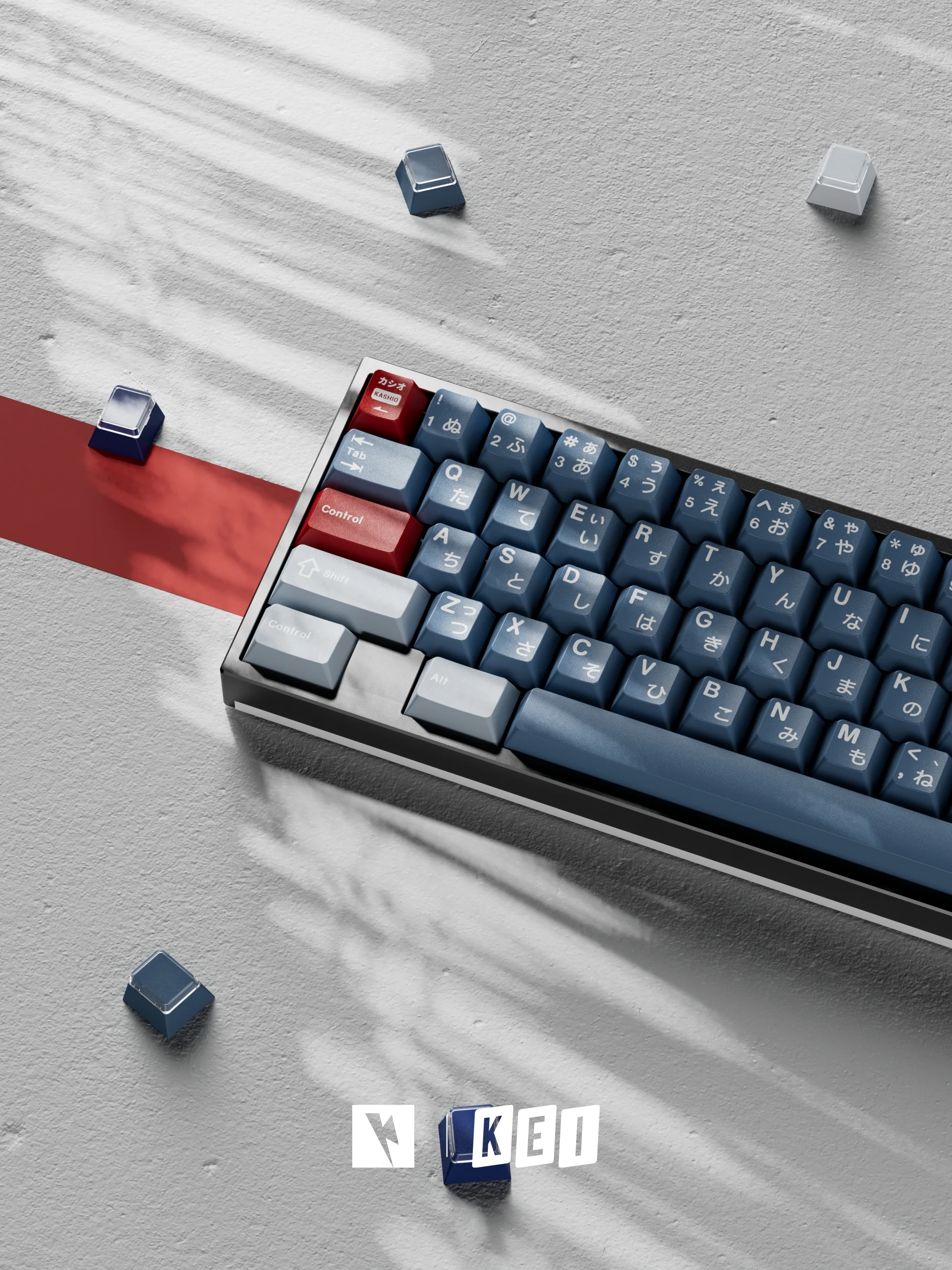 KEYKOBO R.W.B ABS DOUBLE SHOT KEYCAP SET - Image 17