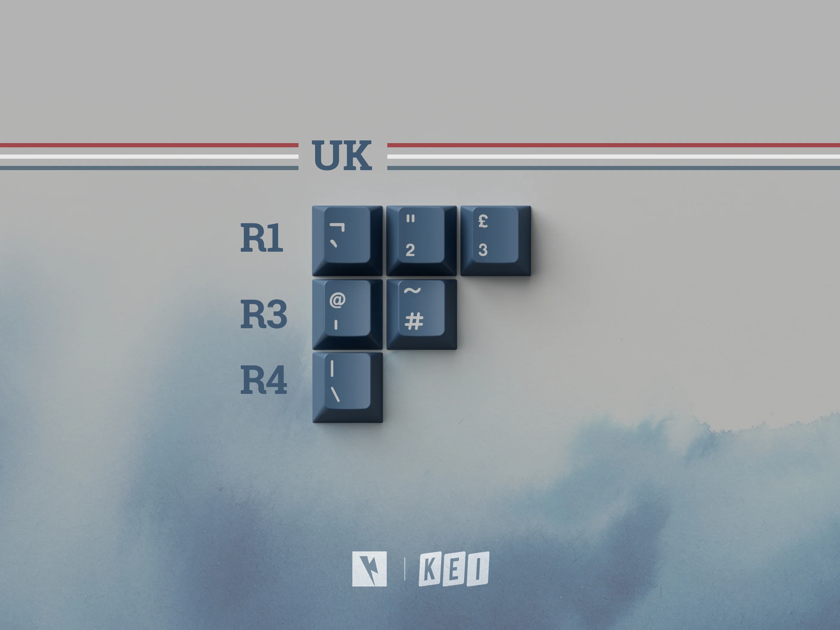 KEYKOBO R.W.B ABS DOUBLE SHOT KEYCAP SET - Image 24