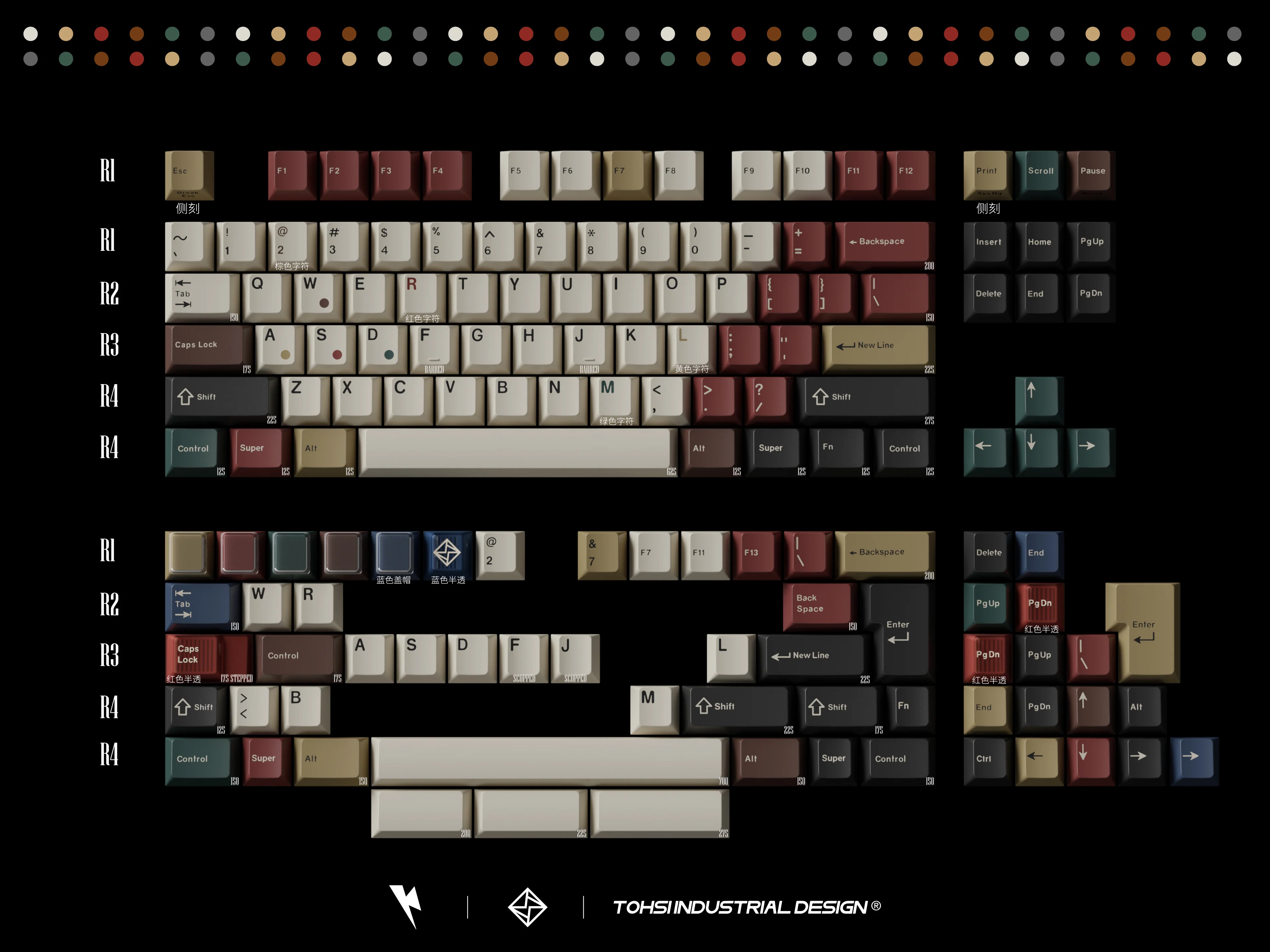 KEYKOBO RETRO MIXED LIGHTS KEYCAP SET R2 INSTOCK - Image 12