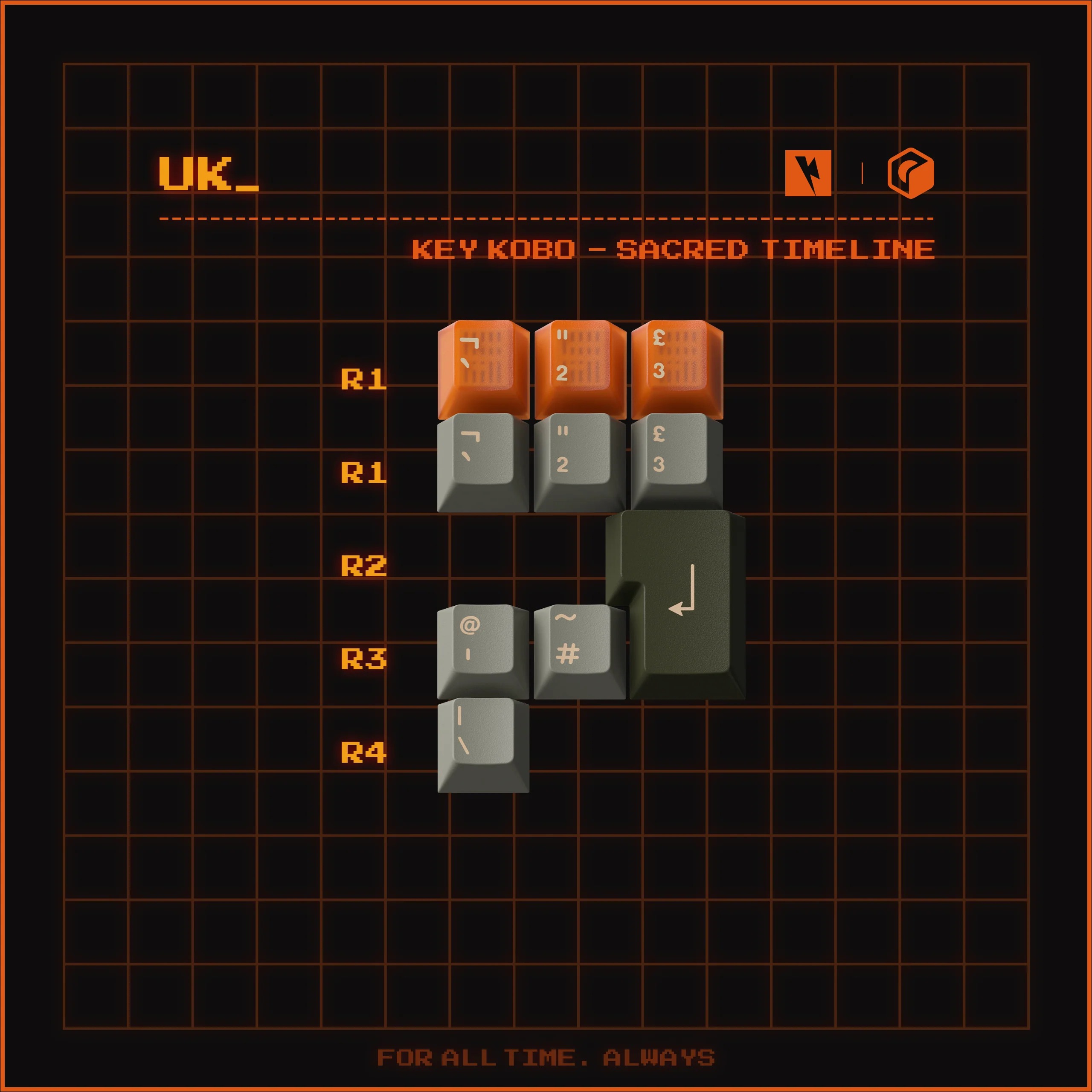 KEYKOBO SACRED TIMELINE ABS DOUBLE-SHOT KEYCAP SET - Image 12
