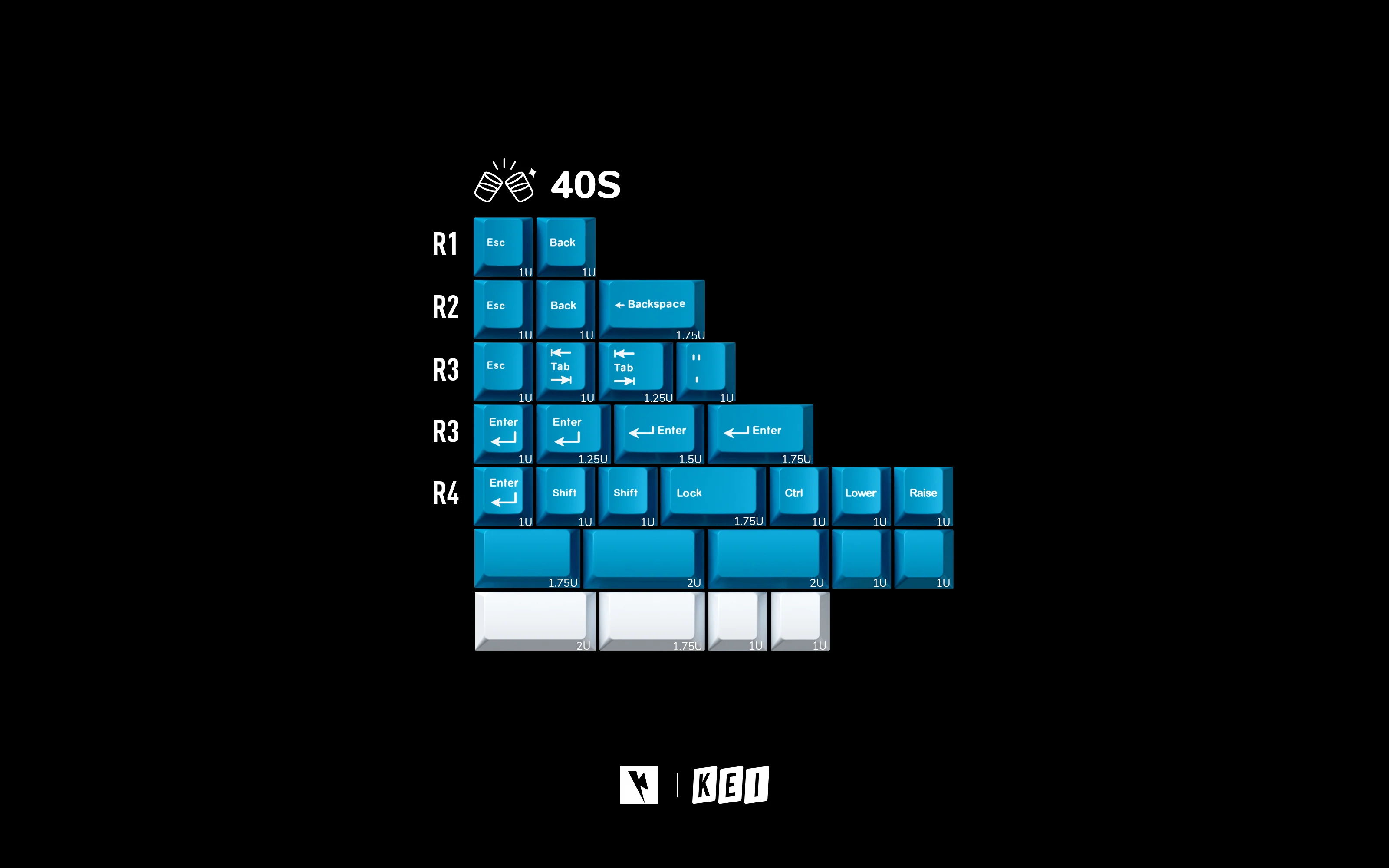 KEYKOBO SOJU ABS DOUBLE-SHOT KEYCAP SET R2 - Image 10