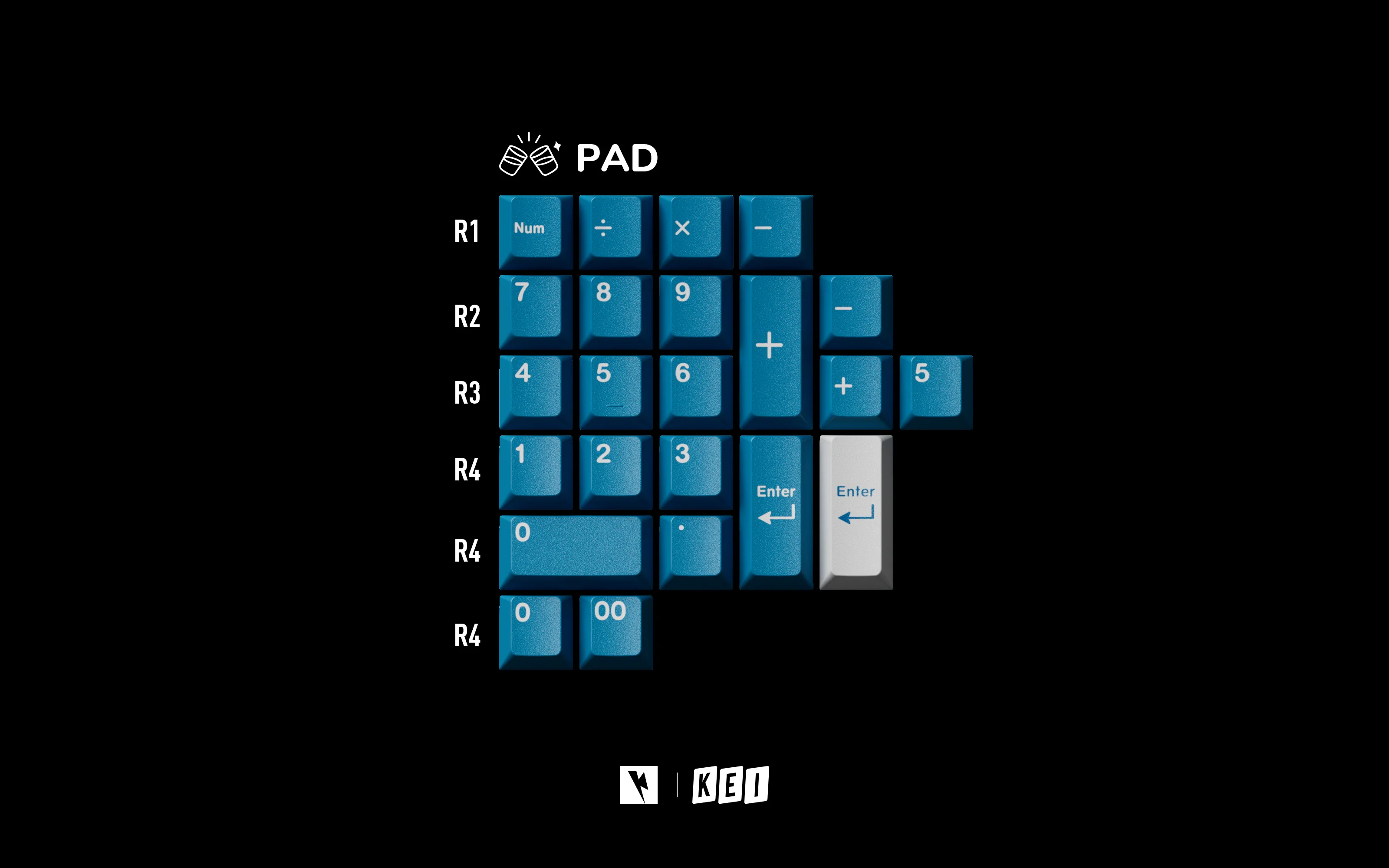 KEYKOBO SOJU ABS DOUBLE-SHOT KEYCAP SET R2 - Image 7
