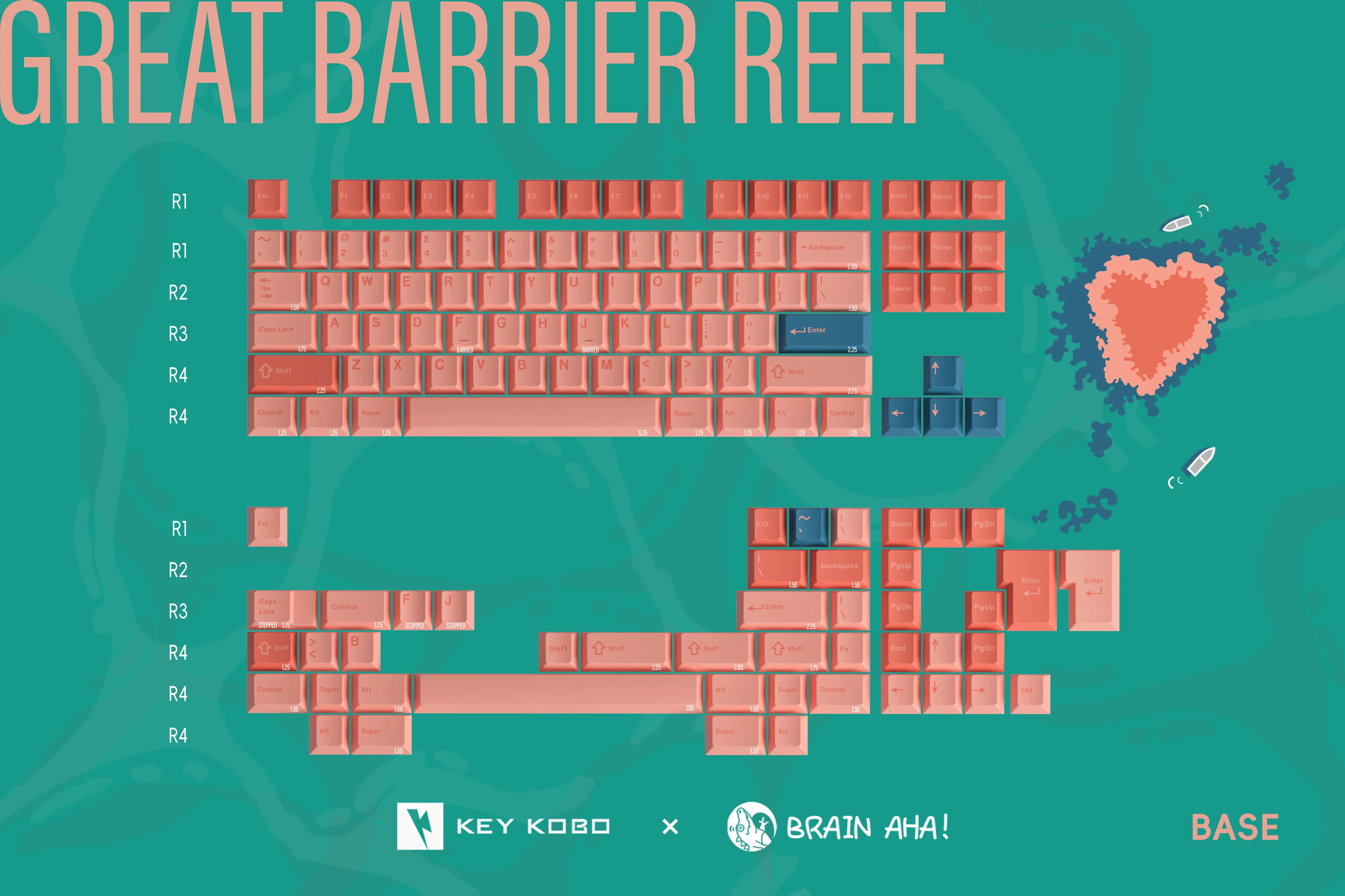 KEYKOBO THE GREAT BARRIER REEF ABS DOUBLE-SHOT KEYCAP SET - Image 17